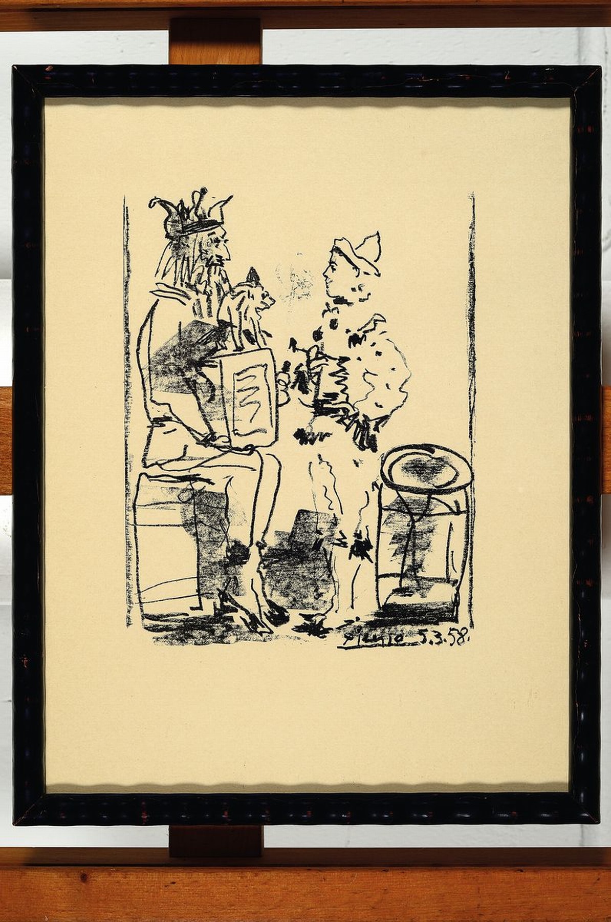 Detail k: Pablo Picasso, 1881-1973, Lithographie von 1958, im Druck sign., ca. 22x17cm, u.Gl., R., ca. 35x27cm, leicht gebräunt