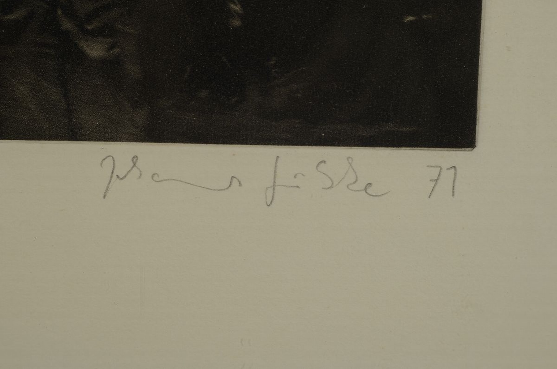 Detail a: Johannes Grützke, 1937-2017 Berlin, Die Kiste, Schabradierung auf Velin, rechts unten signiert und dat. 71, num. 3/120, ca. 22.5x27cm, u.Gl., R. ca. ...