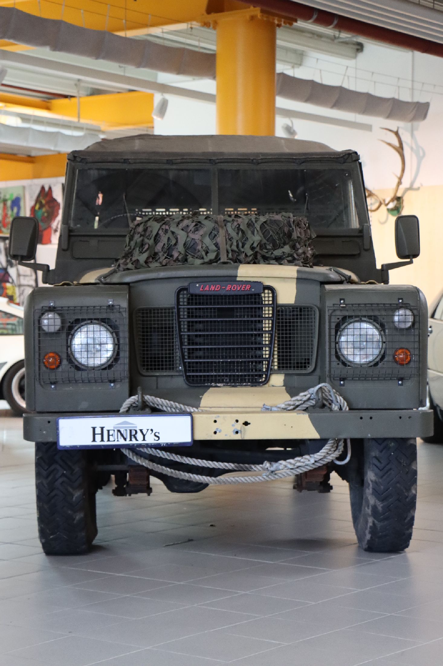 Detail a: Land Rover Serie III 109, Fahrgestellnummer: SALLBCAH1AA198079, EZ 07/1983, Fahrzeughalter unbekannt, Laufleistung ca. 65.816 miles abgelesen, ...