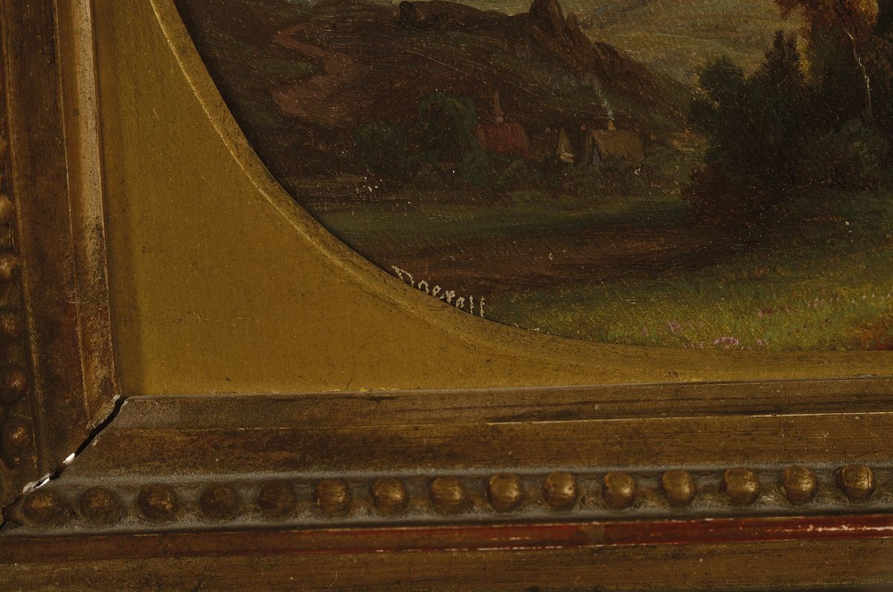 Detail a: Ernst Gustav Doerell, 1832 Freiberg - 1877 Aussig, Lehre zum Zimmer- u.Dekorationsmaler, begonnenes Studium an der Akademie Prag , hier: ...