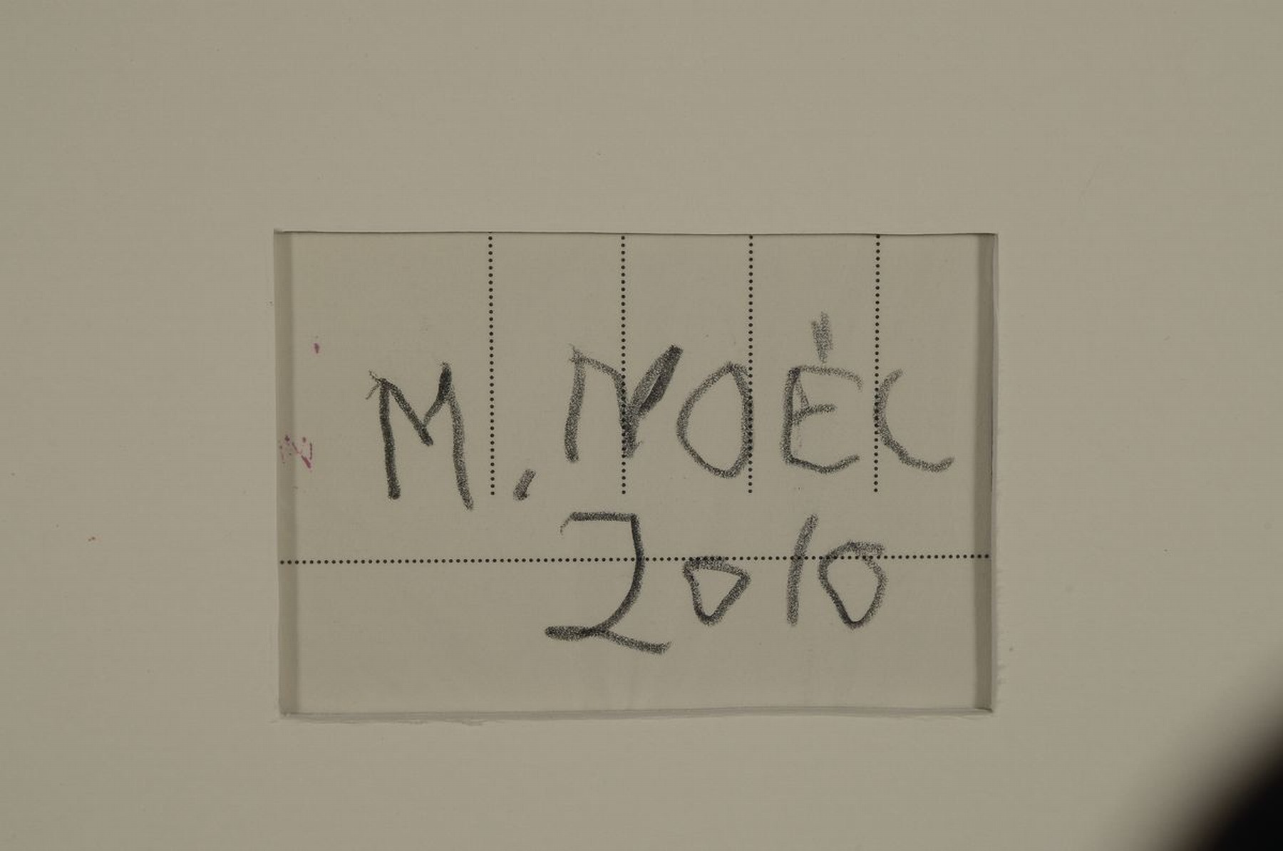 Detail a: Martin Noel, 1956 Berlin-2010 Bonn, Acryl und Bleistift auf Papier, übermalte Postkarte, rückseitig signiert und dat. 2010, ca. 10x15cm, PP, u.Gl., ...
