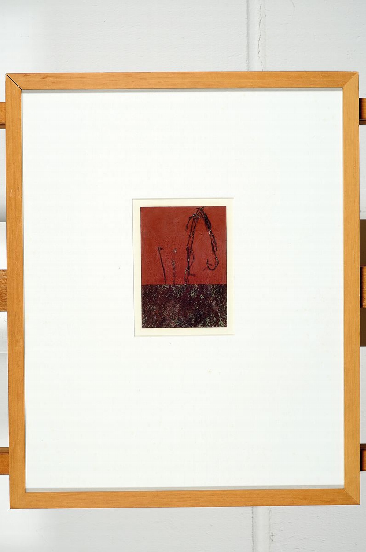 Detail k: Martin Noel, 1956 Berlin-2010 Bonn, Öl, Pigment und Kohle auf Papier, übermalte Postkarte, ca. 10x15cm, PP, u.Gl., R. ca. 53x43cm