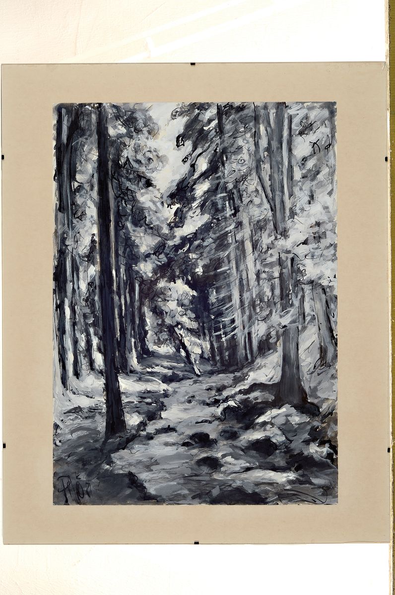 Detail l: Fritz Börner, 1921 Leipzig - 1985 Kaiserslautern, acht Gouachen, alle monogrammiert, Pfälzer Weindörfer und Ansichten, u.a. Neustadt/Wstr. ca. ...