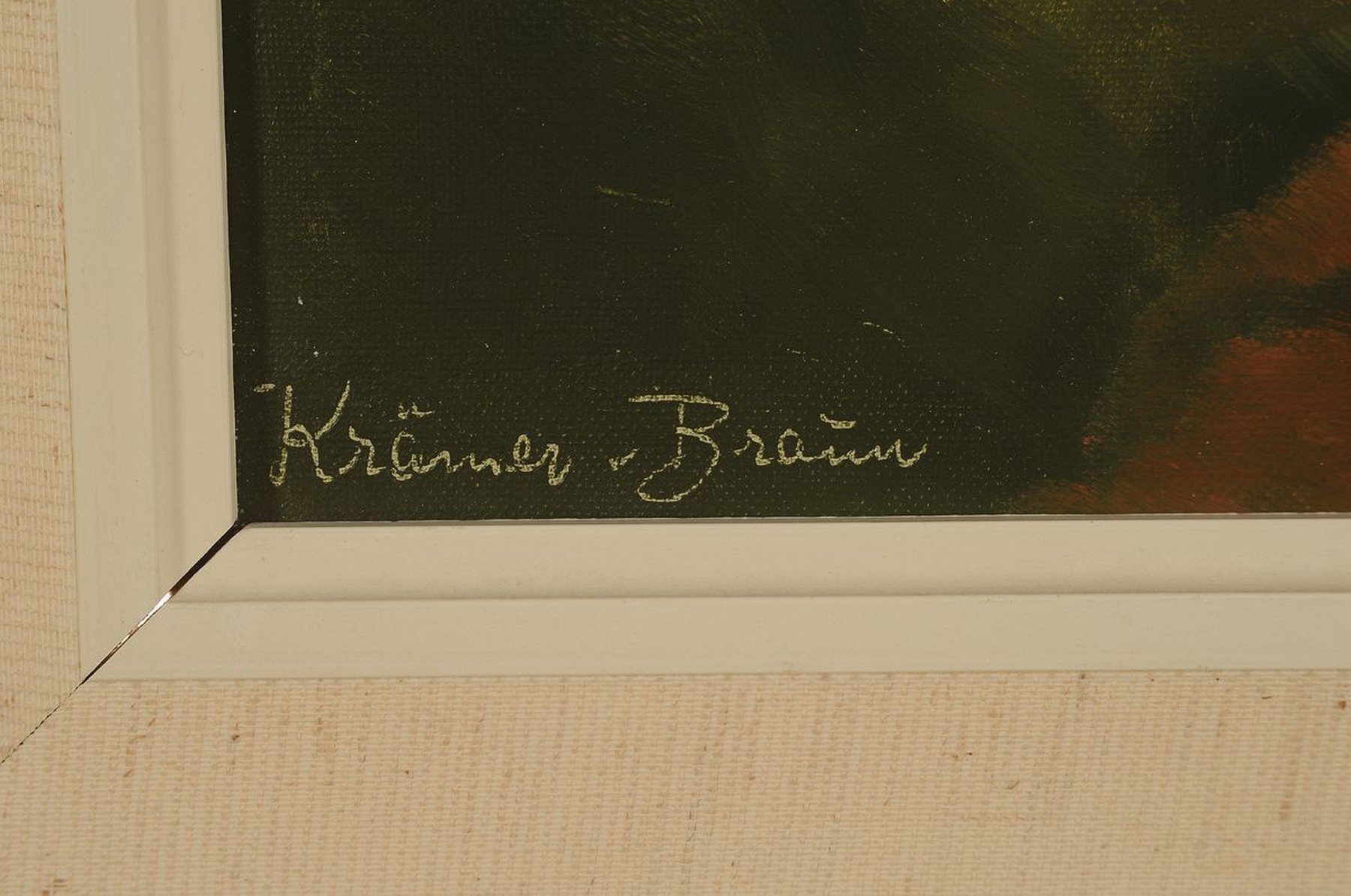 Detail b: Josef Krämer-Braun, 1913 - 1983, zwei Frauenakte, Öl/Lwd, signiert, beide rückseitig bezeichnet: a. "Die schöne Helena", ca. 60 x 50 ...