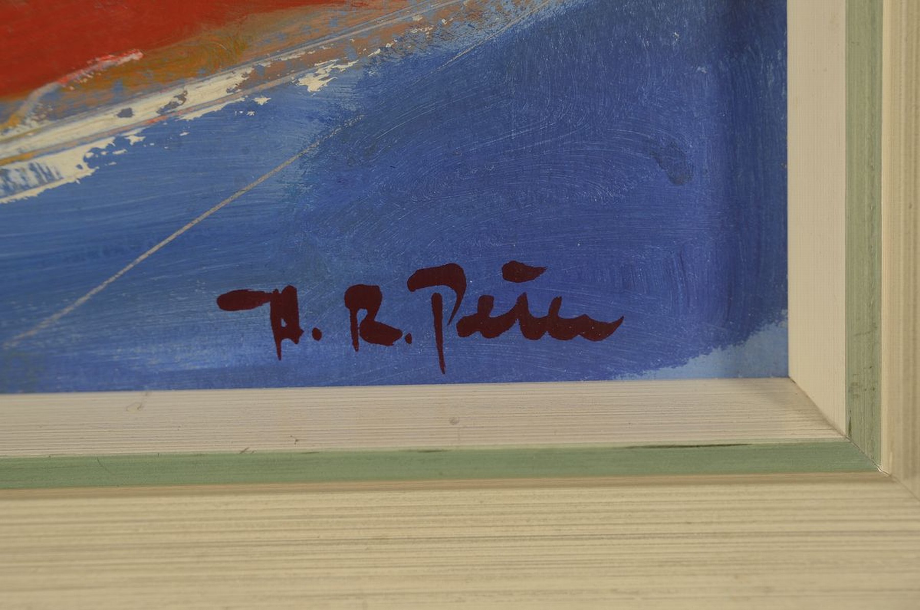 Detail a: Hans Rolf Peter, 1926-2020 Neustadt a.d. Weinstraße, Blumenstillleben, Öl/Malkarton, rechts unten signiert, ca. 90x28cm, R. ca. 99x37cm