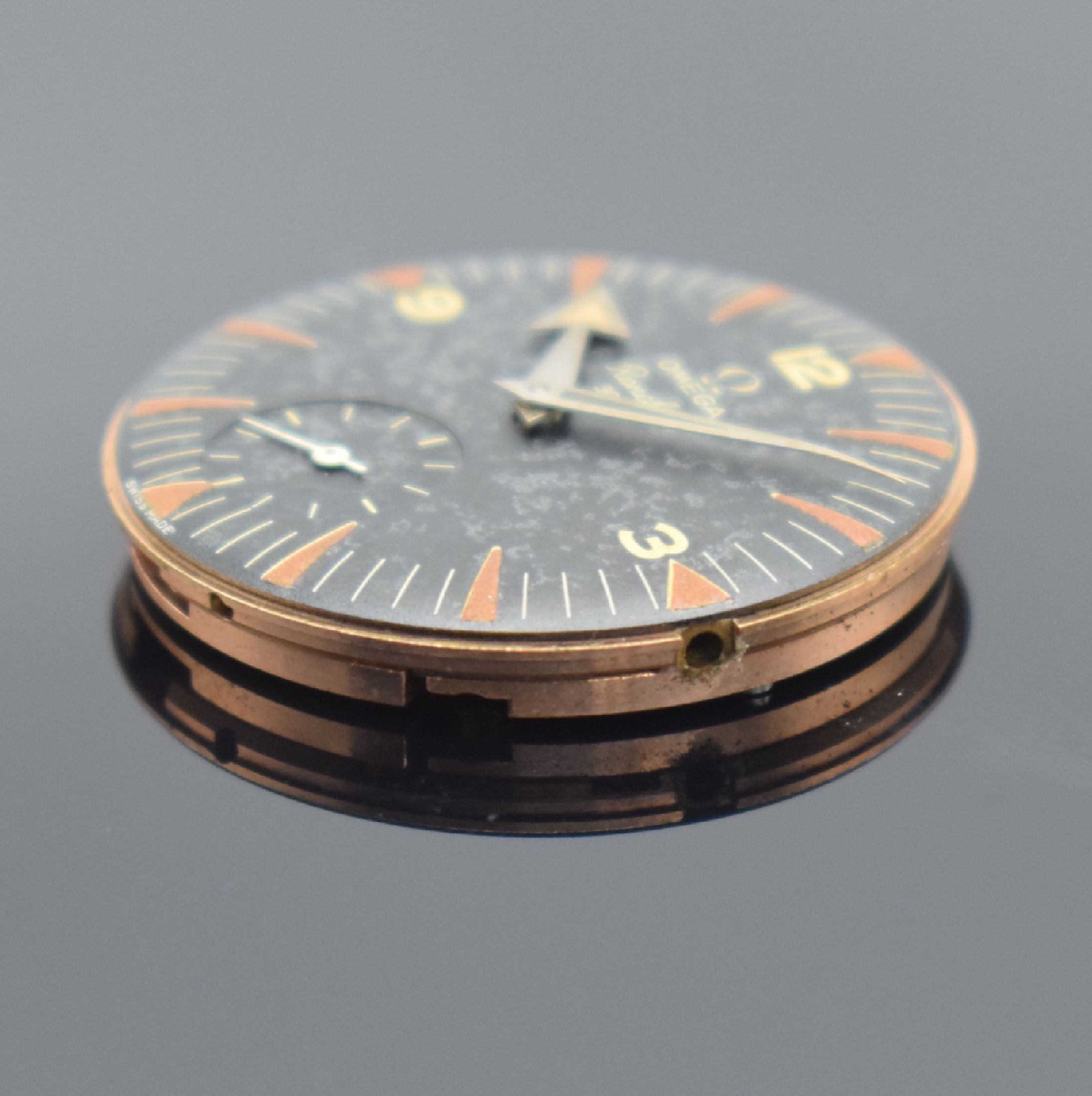 Detail n: OMEGA Ranchero Referenz 2990 seltene unpolierte Herrenarmbanduhr in Stahl, Schweiz um 1960, Handaufzug, 2 tlg. Geh., Boden aufgedr., orig. Krone & ...