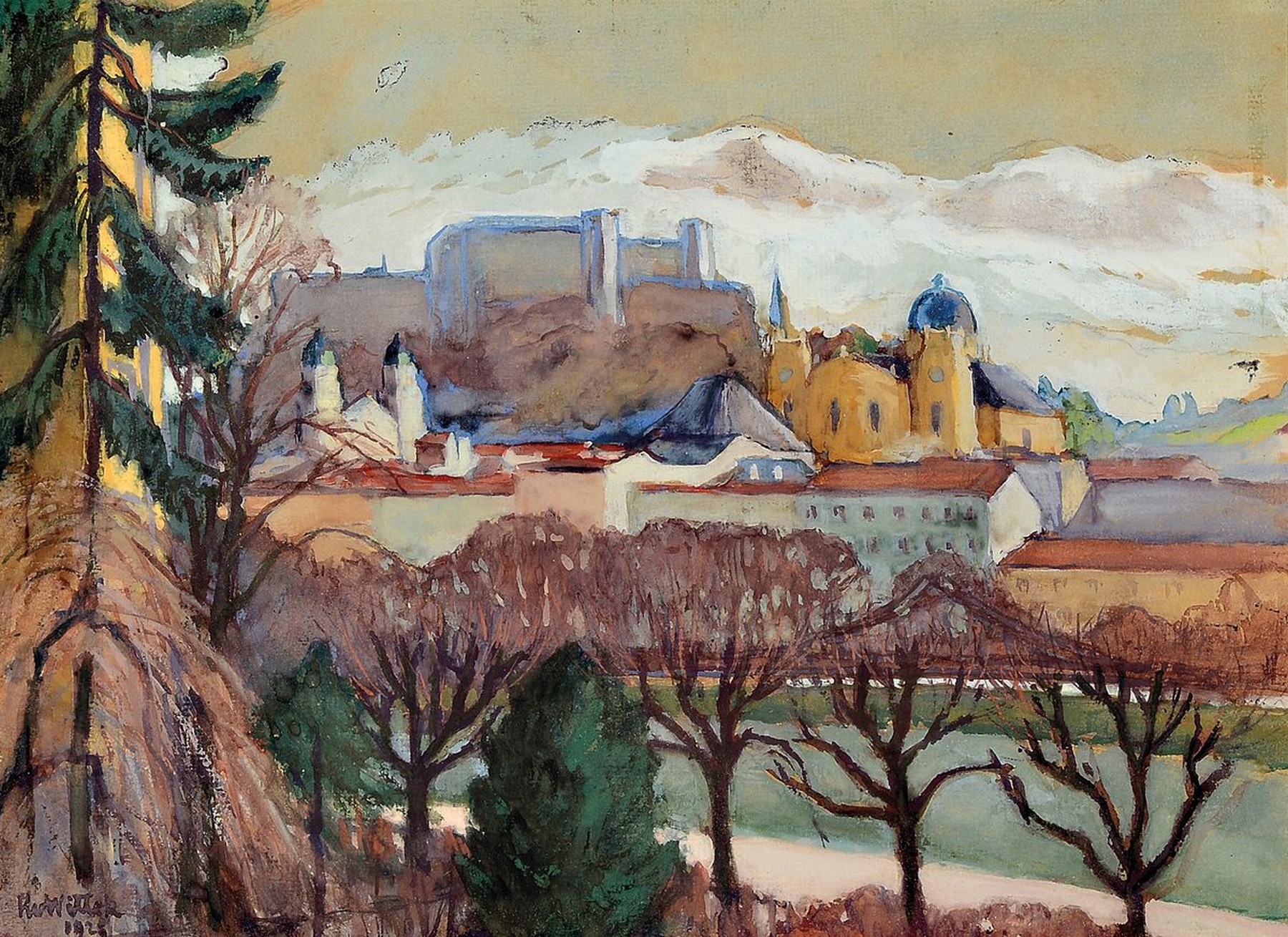 Robert Wittek von Saltzberg, 1856 Teplitz-1936 Salzburg, Schüler des Malers T.J.Ethofer, befreundet mit Anton Faistauer, Mitglied der ...