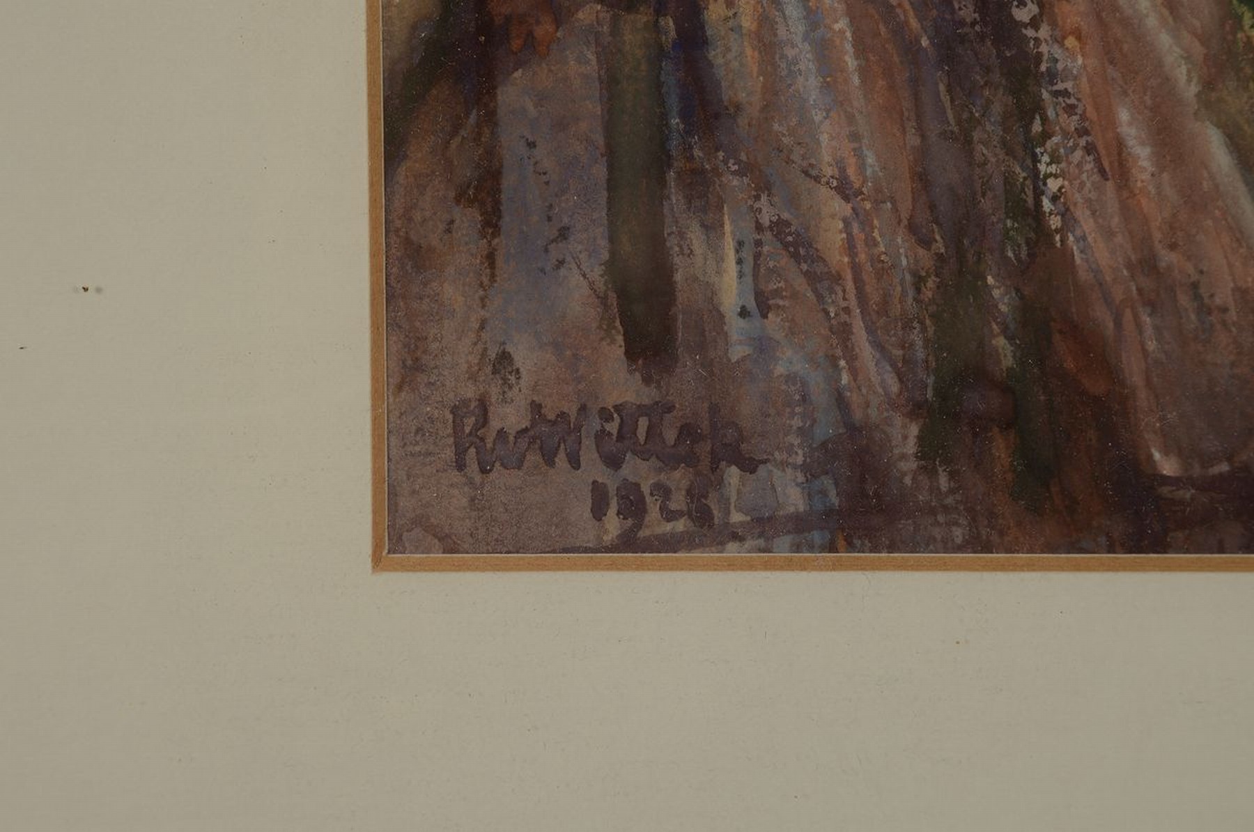 Detail a: Robert Wittek von Saltzberg, 1856 Teplitz-1936 Salzburg, Schüler des Malers T.J.Ethofer, befreundet mit Anton Faistauer, Mitglied der ...