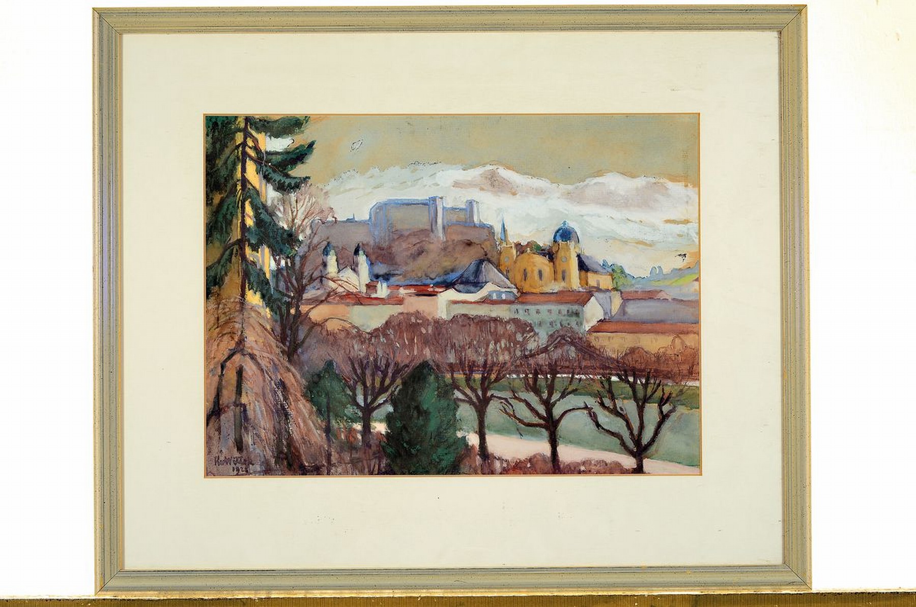 Detail k: Robert Wittek von Saltzberg, 1856 Teplitz-1936 Salzburg, Schüler des Malers T.J.Ethofer, befreundet mit Anton Faistauer, Mitglied der ...