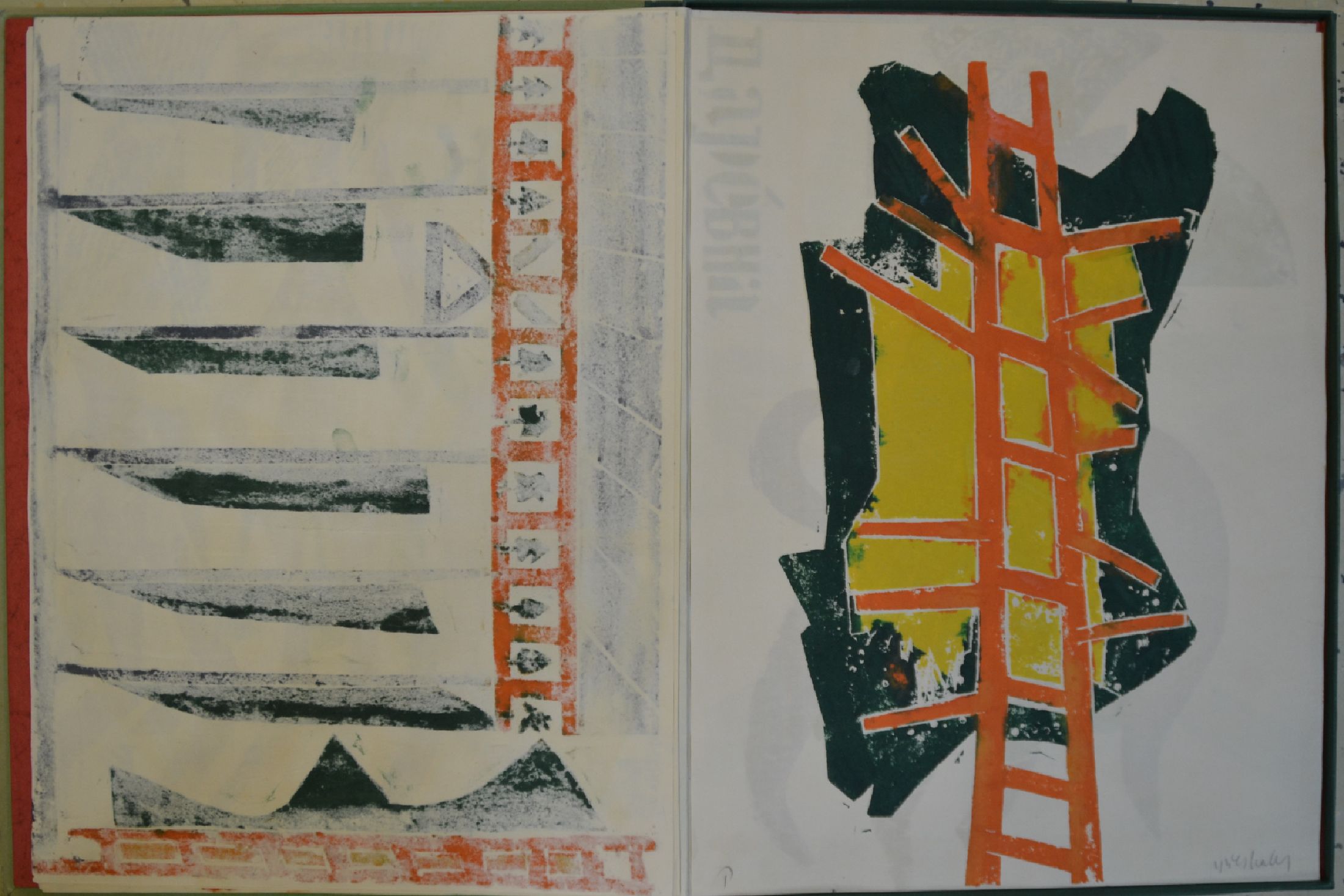 Detail s: HAP Grieshaber, 1901-1981: Mappe "dem Feuervogel", 1961, Verlag der Edition Rothe,Heidelberg, Handdruck Josua Reichert, 8 von ...