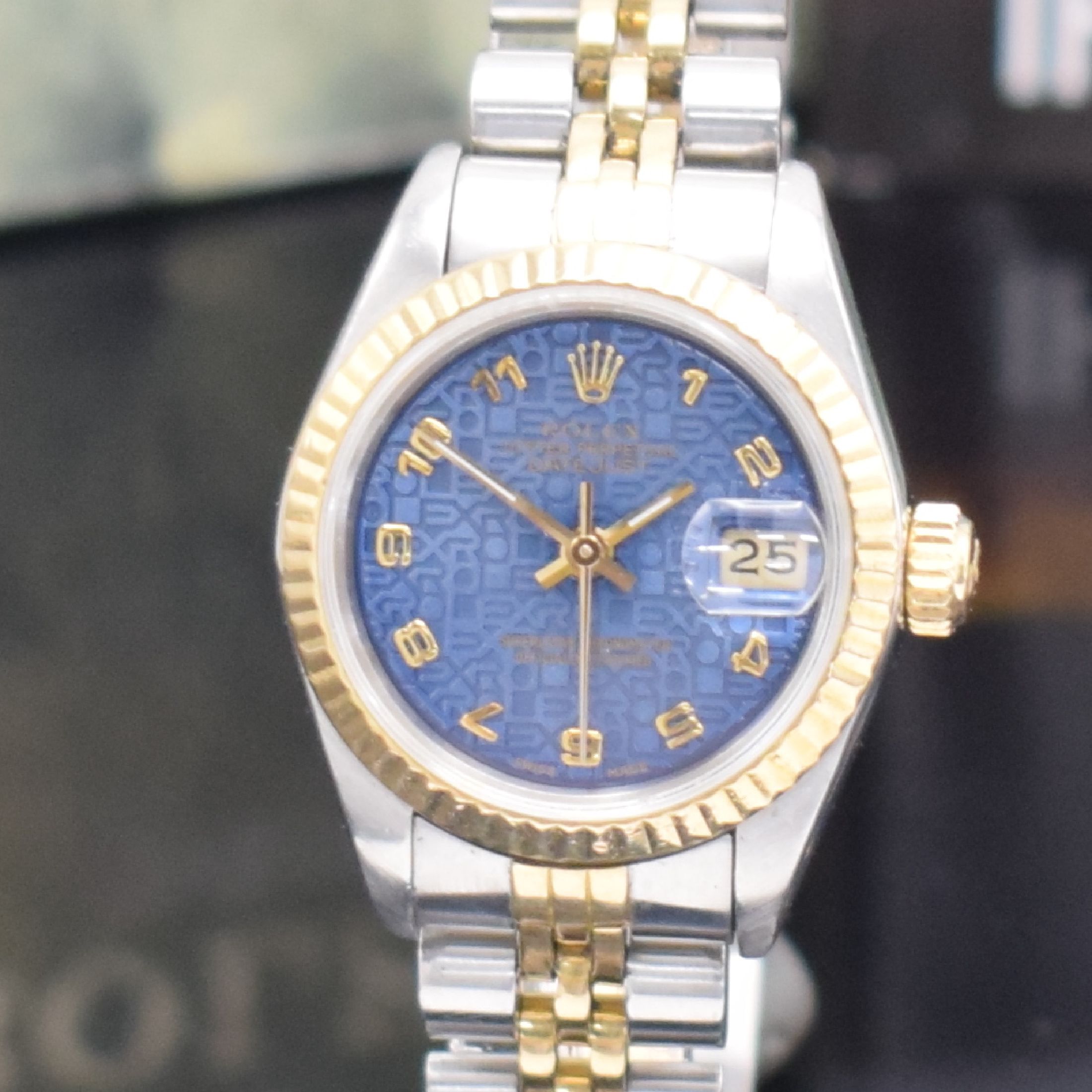 Detail b: ROLEX Oyster Perpetual Datejust Damenarmbanduhr Referenz 69173, Automatik, Chronometer in Edelstahl/Gold kombiniert inkl. Jubileeband m. Faltschl., ...