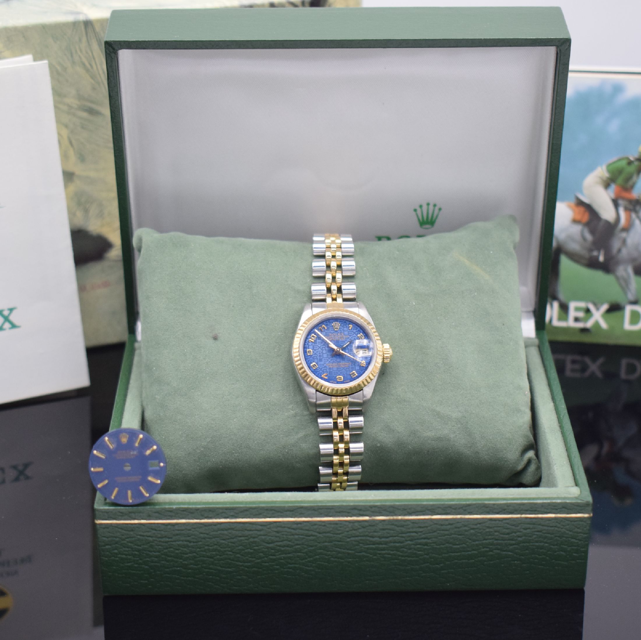 Detail f: ROLEX Oyster Perpetual Datejust Damenarmbanduhr Referenz 69173, Automatik, Chronometer in Edelstahl/Gold kombiniert inkl. Jubileeband m. Faltschl., ...