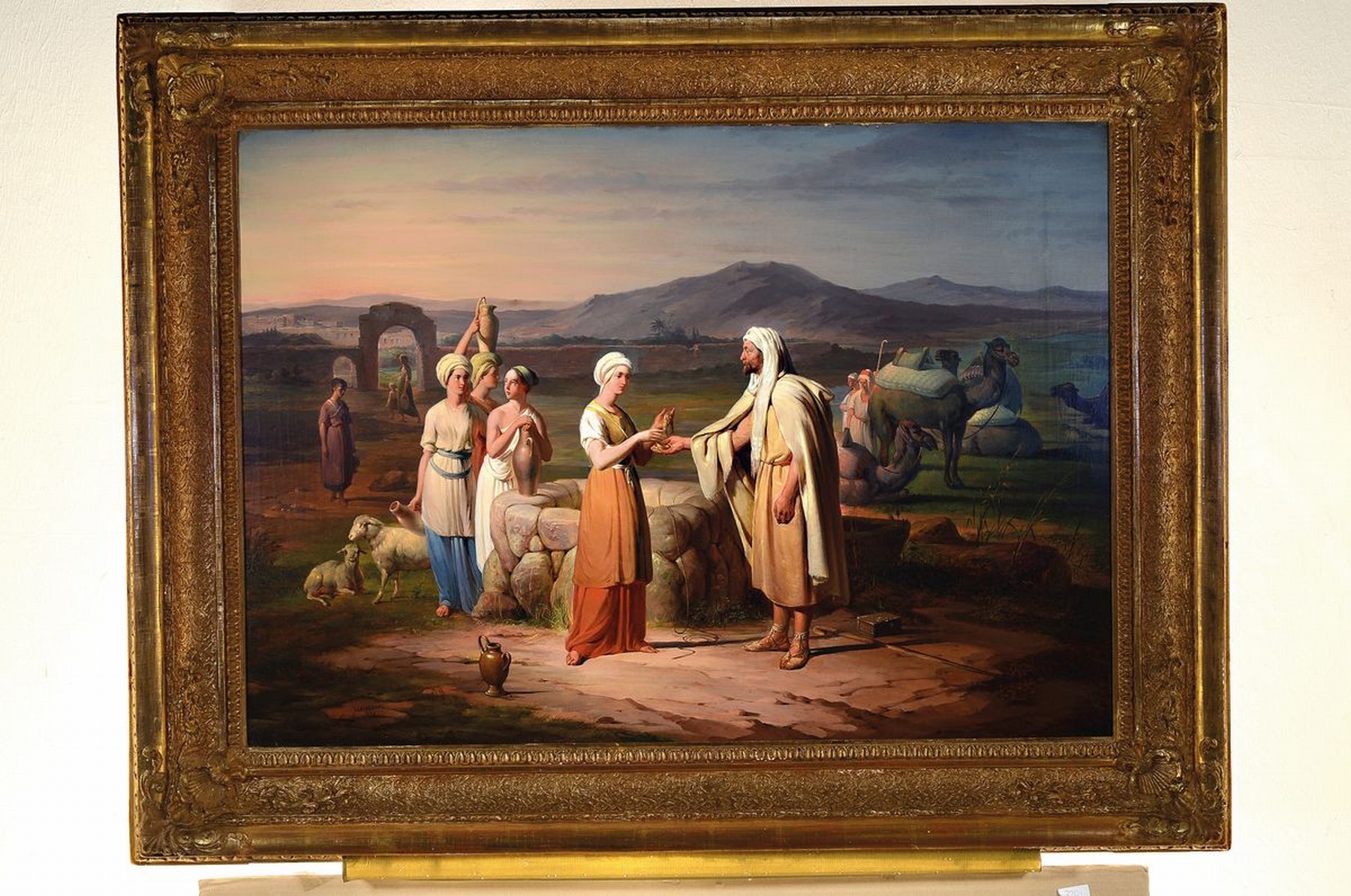 Detail k: Johan Julius Ringdahl, 1813 Högestad Ystad -1882 Stockholm, Studium bei Andreas Arfwidsson in Lund und an der Akademie Stockholm, nahm 1831-1850 an ...