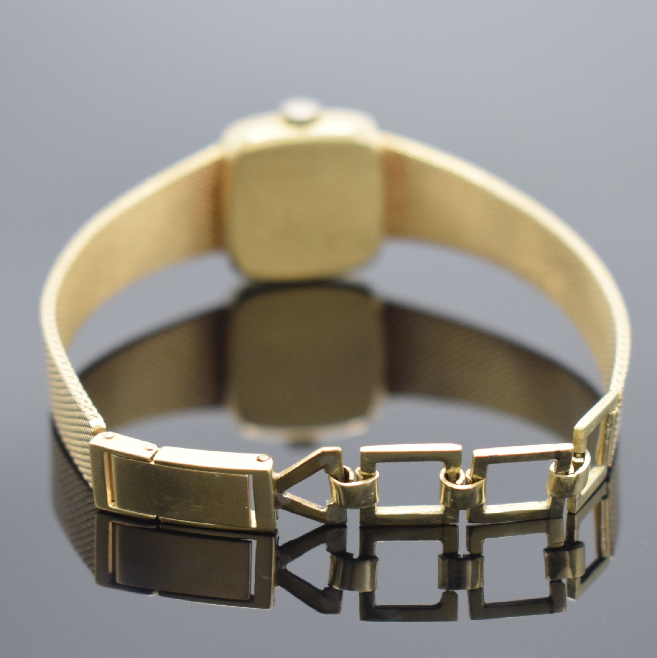 Detail b: ZICO Damenarmbanduhr in GG 585/000, Schweiz 1960er Jahre, Handaufzug, Geh. an Goldband in GG 585/000, Verlängerung wohl auf Kundenwunsch (GG ...