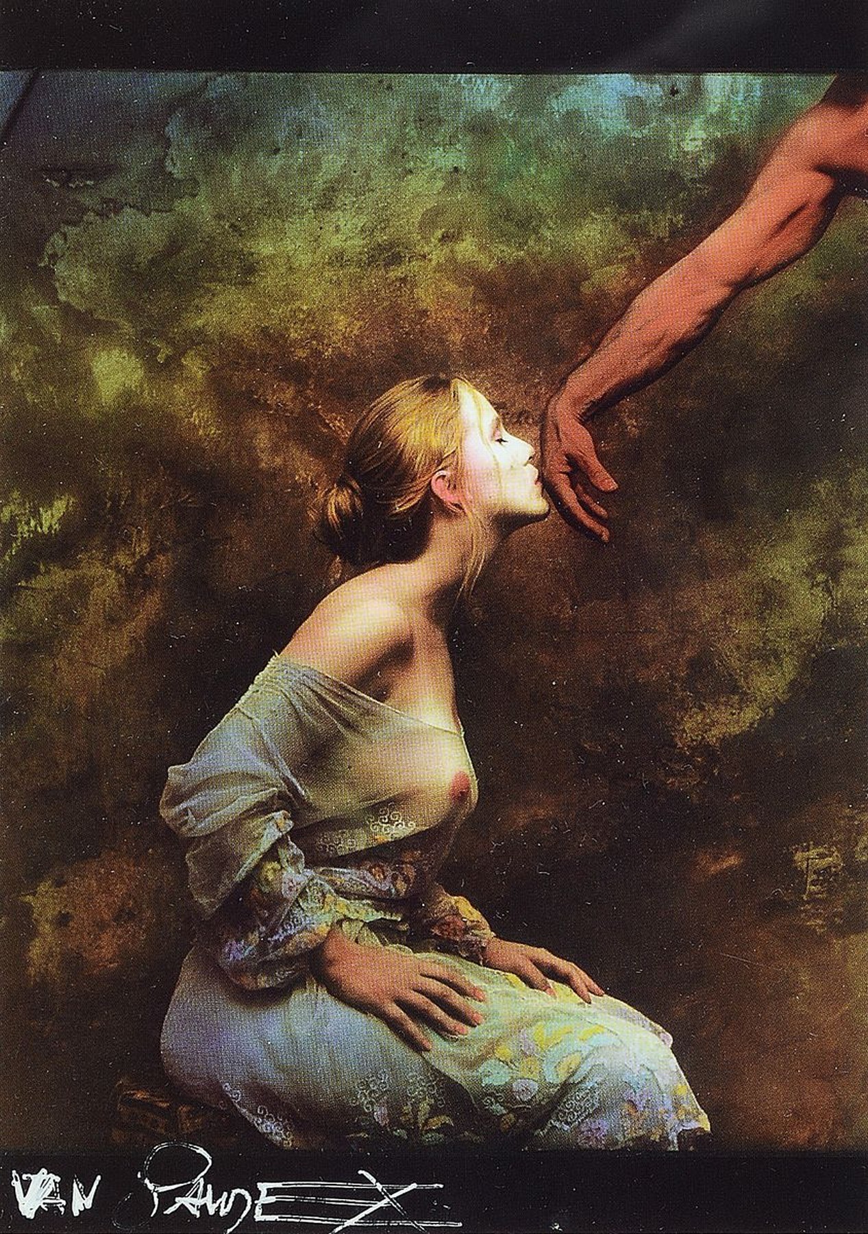 Jan Saudek, geb. 1935 in Prag, Multiple "The deep devotion of Veroncia", sign. mit silberfarbigem Stift, unter Glas, gesamt ca. 32,5x24 cm