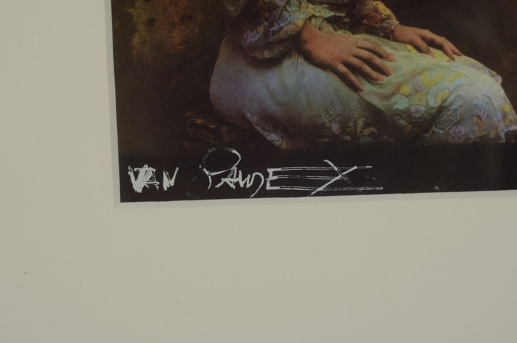 Detail a: Jan Saudek, geb. 1935 in Prag, Multiple "The deep devotion of Veroncia", sign. mit silberfarbigem Stift, unter Glas, gesamt ca. 32,5x24 cm