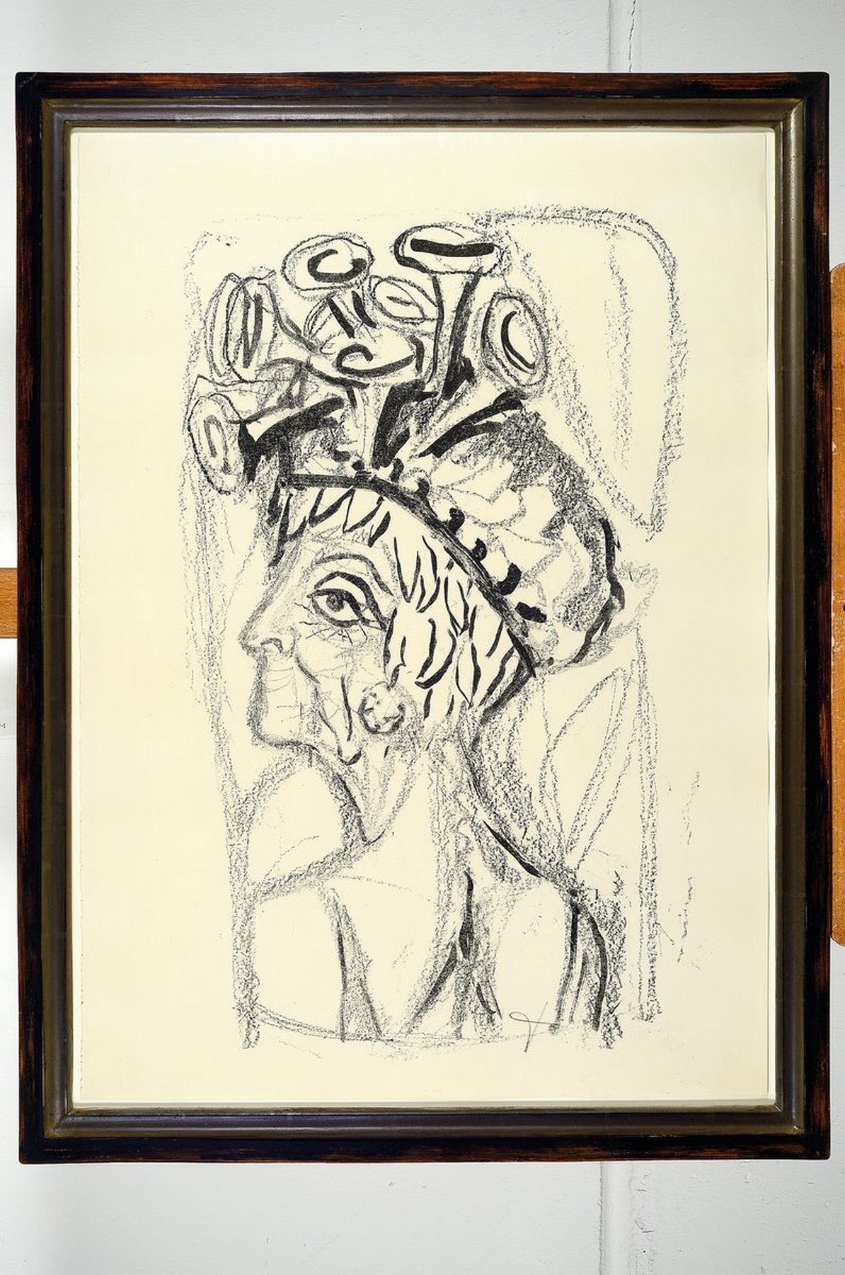 Detail k: Otto Dix, 1891 Untermhaus-1969 Singen, Probedruck , "Contessa", ein einfarbiger Andruck, sign., Die Variante eines einfarbigen Andruckes ...