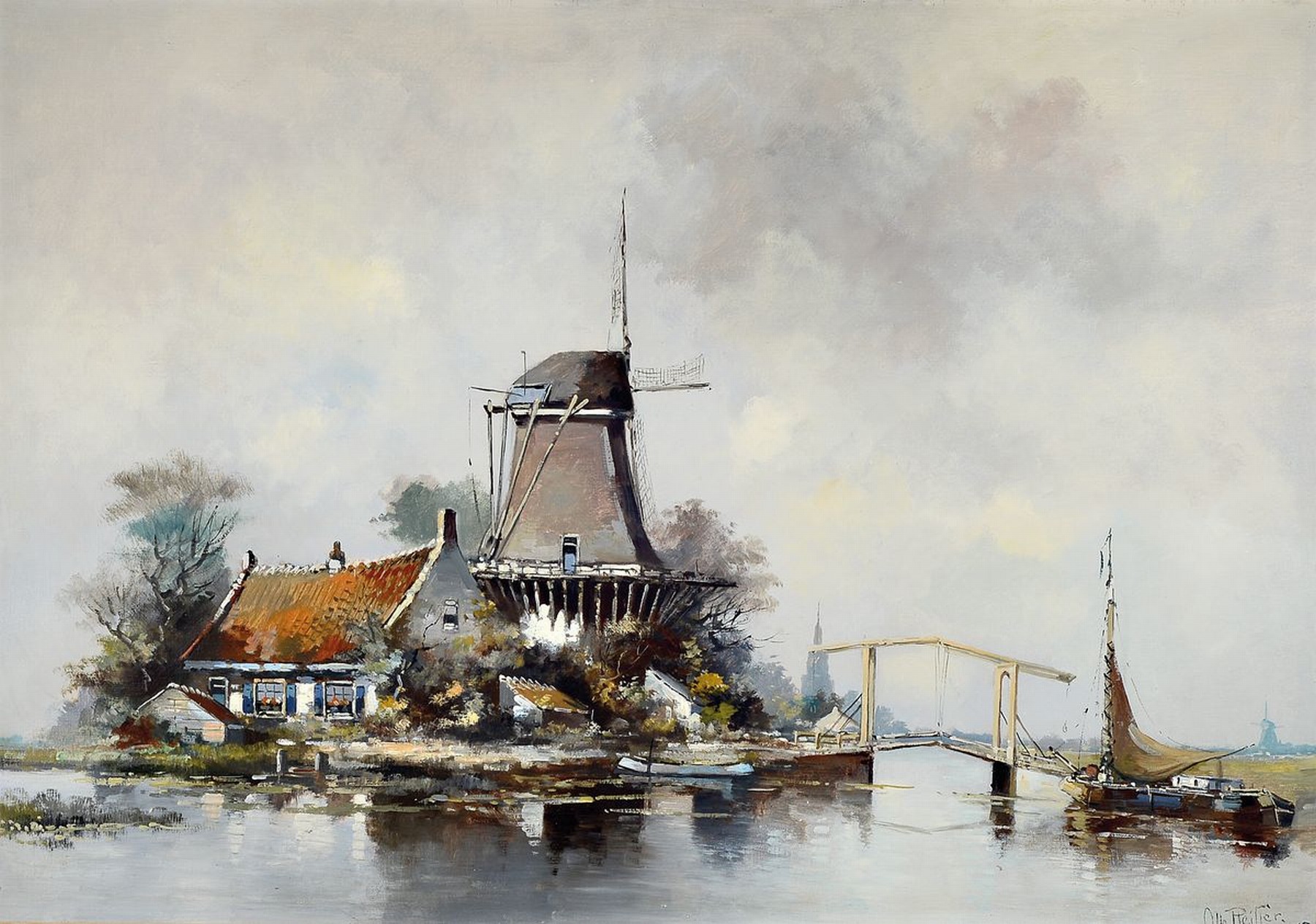 Otto Pfeiffer, 1882 Mülhausen-1955 Sarreguemines, deutscher Maler, der auch in Frankreich, Tschechien, Holland und Österreich tätig war, neben der ...