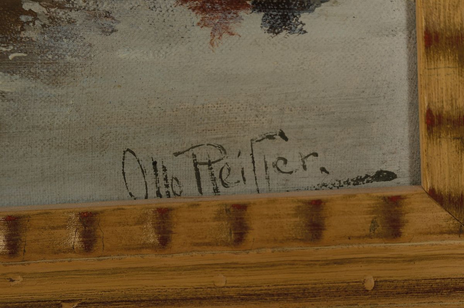 Detail a: Otto Pfeiffer, 1882 Mülhausen-1955 Sarreguemines, deutscher Maler, der auch in Frankreich, Tschechien, Holland und Österreich tätig war, neben der ...