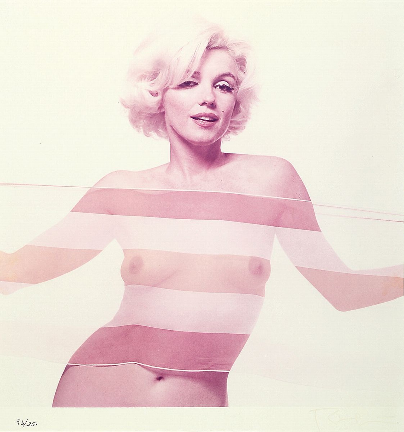 Bert Stern, geb. 1926 Brooklyn - New York 2013, C-Print auf Fotopapier, Marilyn, num. 93/250, aus der Last-Sitting-Mappe, leichte Gebrauchsspuren, ...