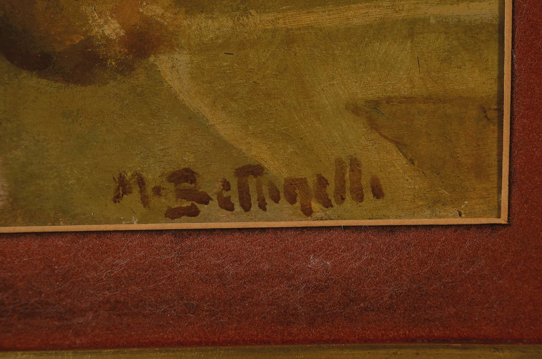 Detail a: Mario Guiseppe Bettinelli, 1880 Treviglio - 1953 Mailand, Rückenakt, Öl/Platte, li. u. signiert, ca. 48 x 28 cm, Rahmen: 66 x 47 cm, l. ...