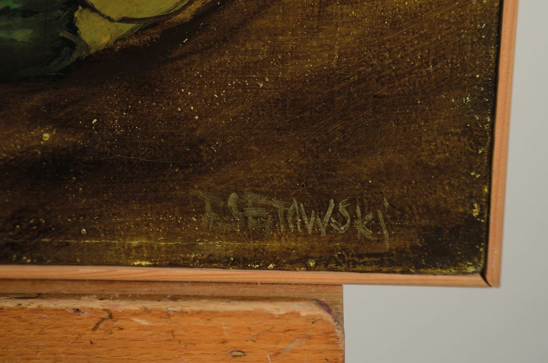 Detail a: Tomasz Setowski, geb. 1961 Czestochowa/Polen, polnische Märchenszene mit Insekten und Figuren, Acryl/Lwd, signiert, rückseitig bez. Collection ...