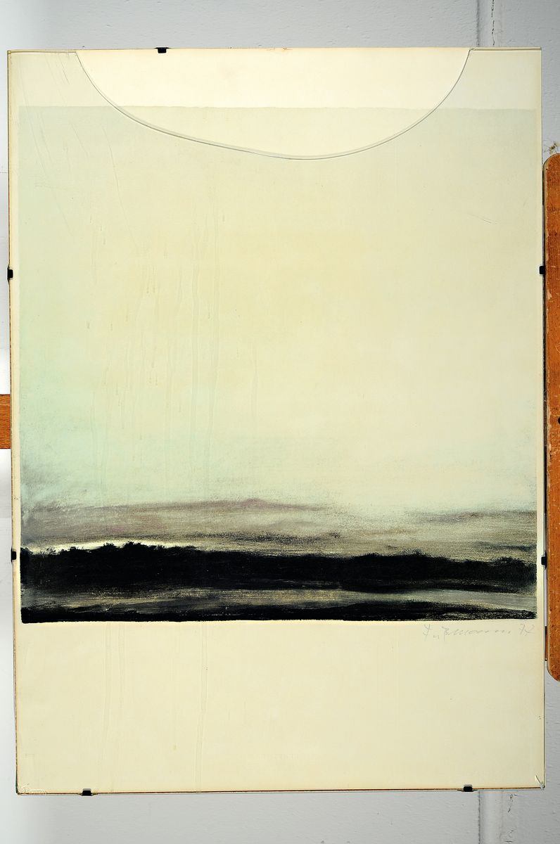 Detail k: Klaus Fußmann, geb. 1938 Velbert, Farblithographie von 1977, handsigniert und datiert,