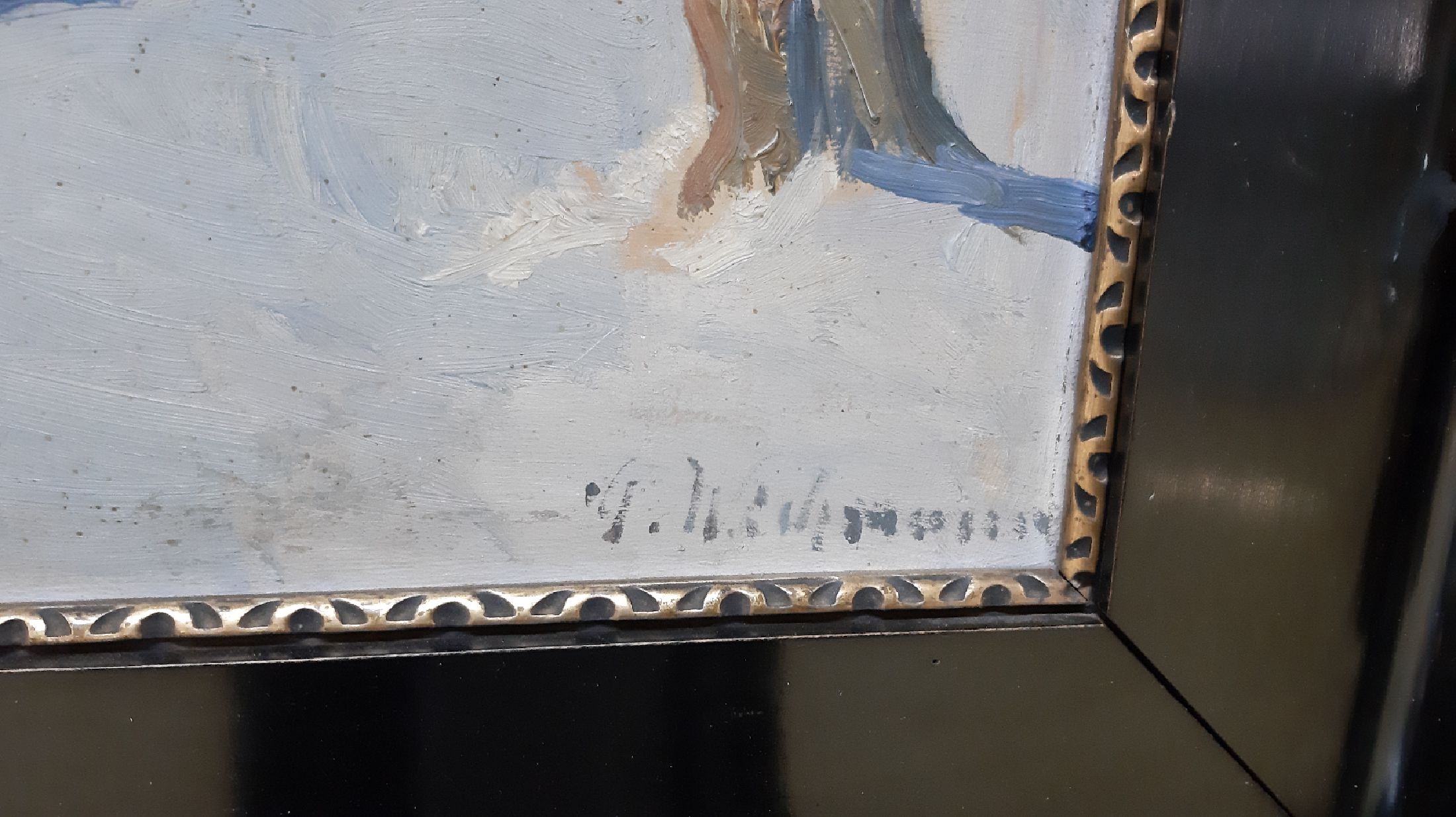 Detail c: Georg Wichmann, 1876 Löwenberg/Schlesien-1975 Schreiberhau, deutscher Landschaftsmaler und Mitbegründer der Vereinigung bildender Künstler St. ...