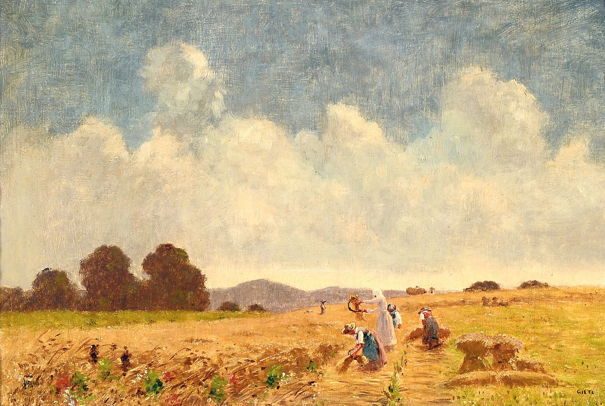 Josua von Gietl, 1847 - 1922 München, Studium an der Kgl. Akademie München u.a. bei Wilhelm v. Lindenschmit d.J., Mitglied der Künstlerkolonie ...