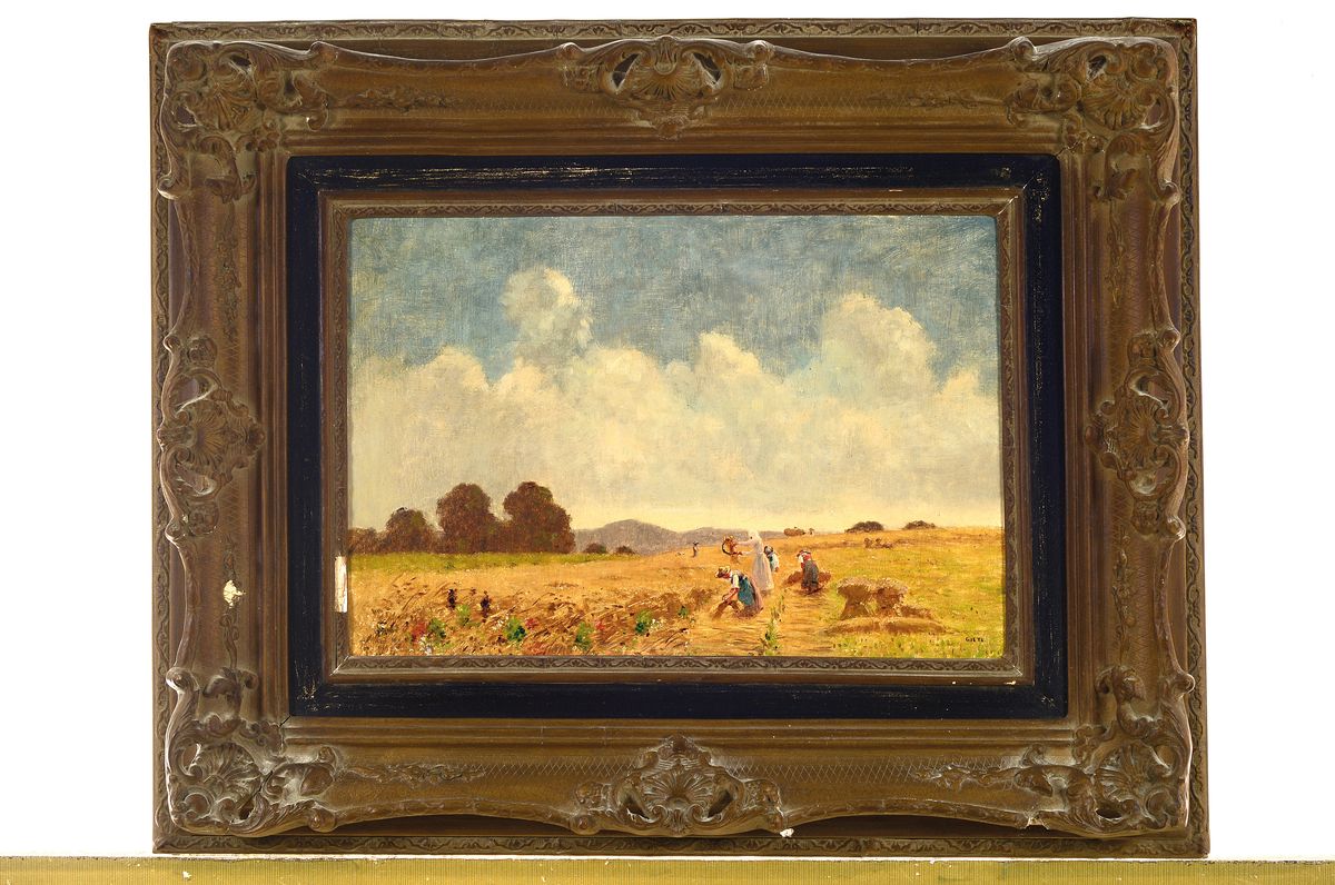 Detail k: Josua von Gietl, 1847 - 1922 München, Studium an der Kgl. Akademie München u.a. bei Wilhelm v. Lindenschmit d.J., Mitglied der Künstlerkolonie ...