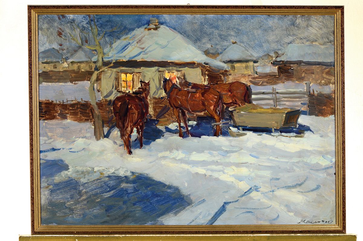 Detail k: Rashid Garifovich Maksyutov, 1925 Kislovodsk - 1996/97, Studium am Art Institute Moskau/ Surikov Institute, Beteiligung an der bedeutenden ...
