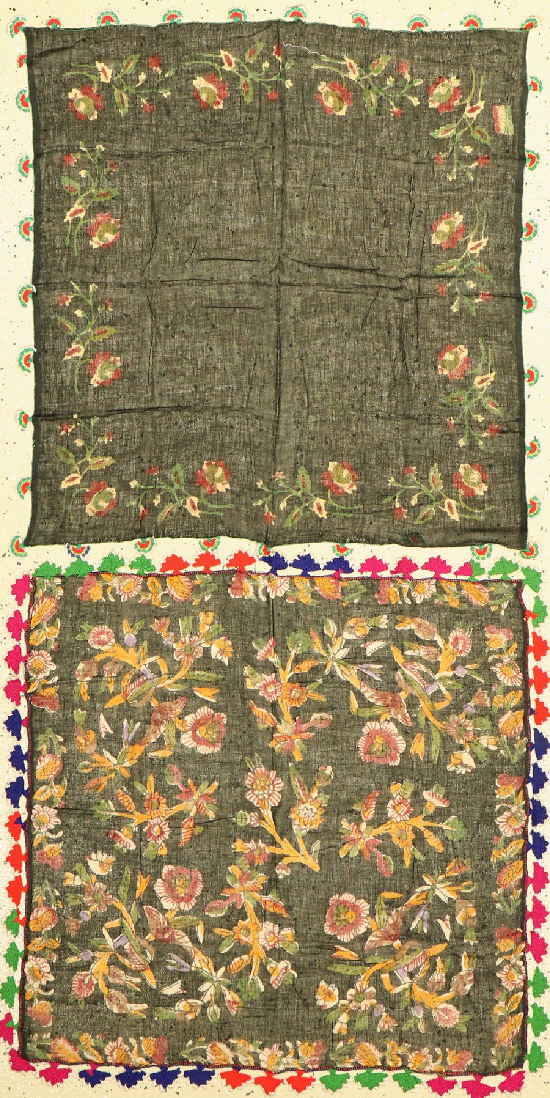 2 lots Yörüken Oya, Türkei, um 1950, Baumwolle, ca. 86 x 86 cm, EHZ: 2
