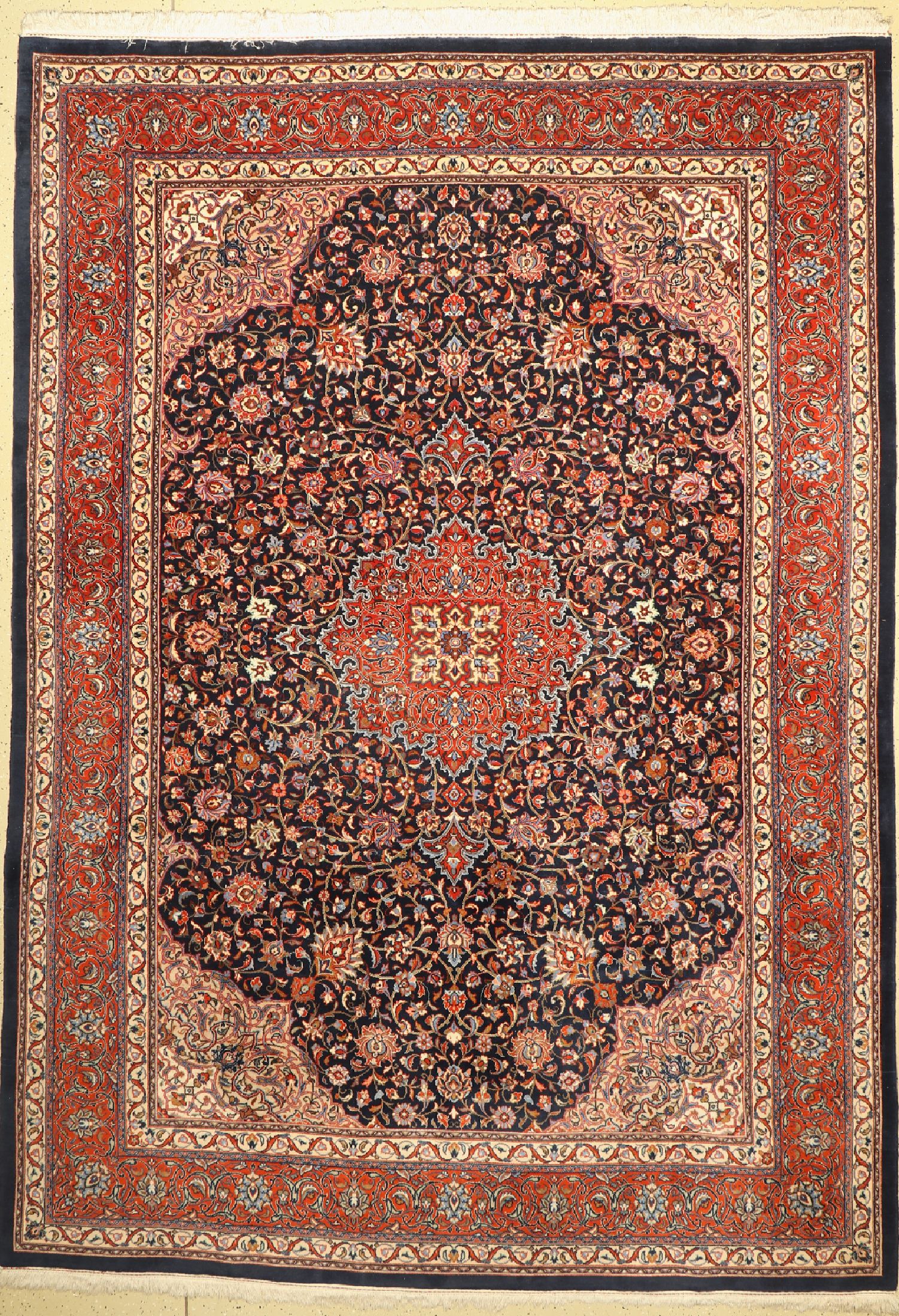 Sarogh Kork fein, Persien, ca. 50 Jahre, Korkwolle, ca. 360 x 250 cm, EHZ: 2