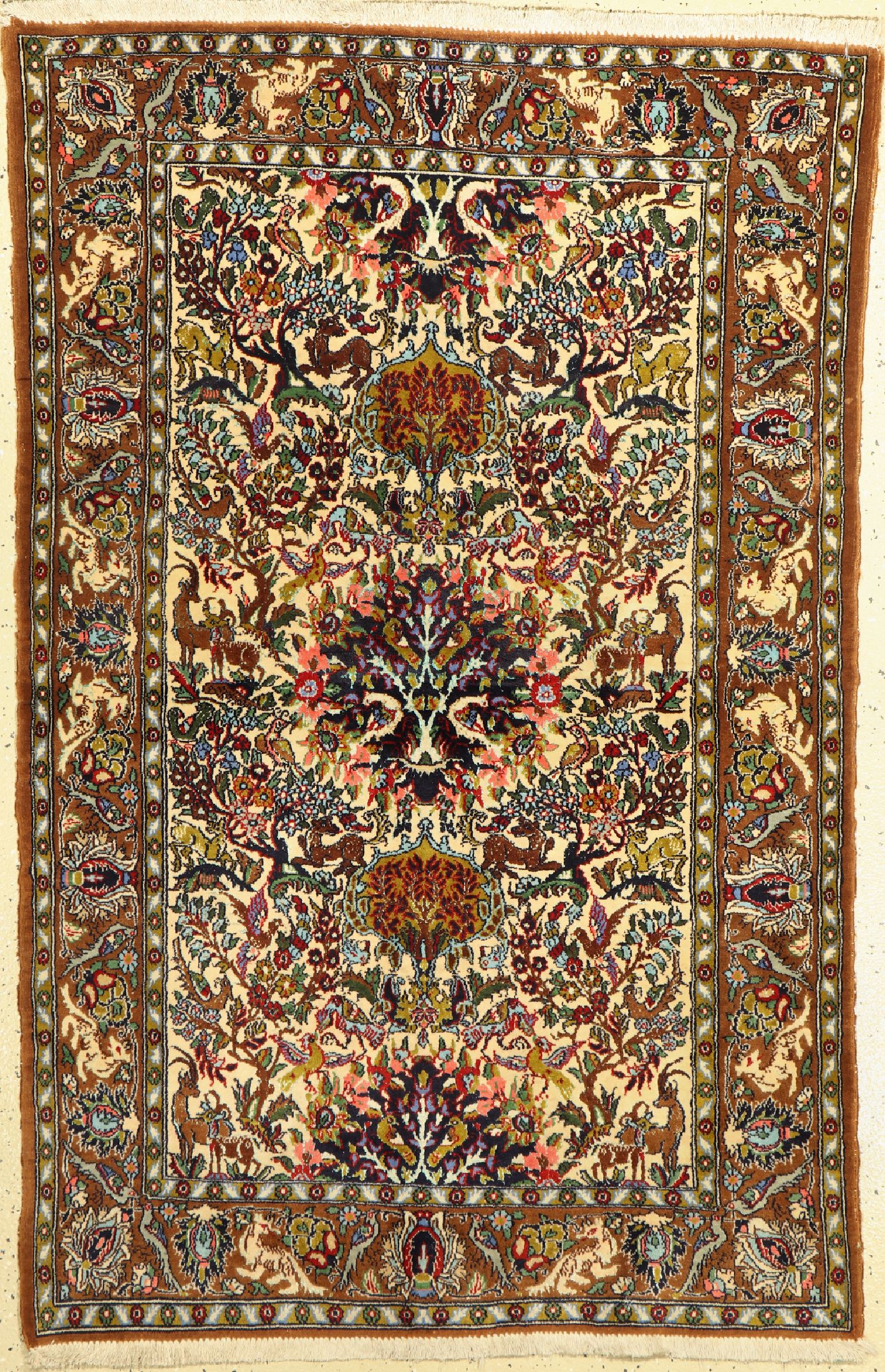 Ghom alt, Persien, ca. 60 Jahre, Wolle mit Seide, ca. 163 x 106 cm, EHZ: 2