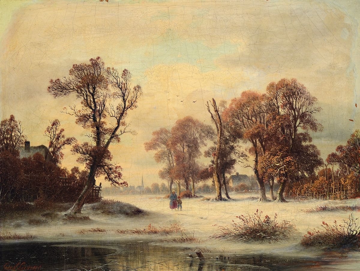 Johann Gustav Lange, 1811 Mühlheim am Rhein - 1887 Düsseldorf, Studium an der Akademie Düsseldorf bei J.W. Schirmer und O. Achenbach, hier: ...