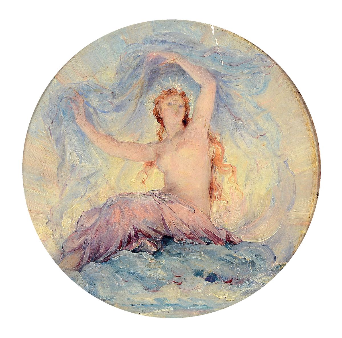 Charles Francoise Jalabert, 1819 Nimes-1901 Paris, Studium an der Ecole des Beaux Arts Paris bei Paul Delaroche, Zweiter Rompreis 1841, dreijähriger ...