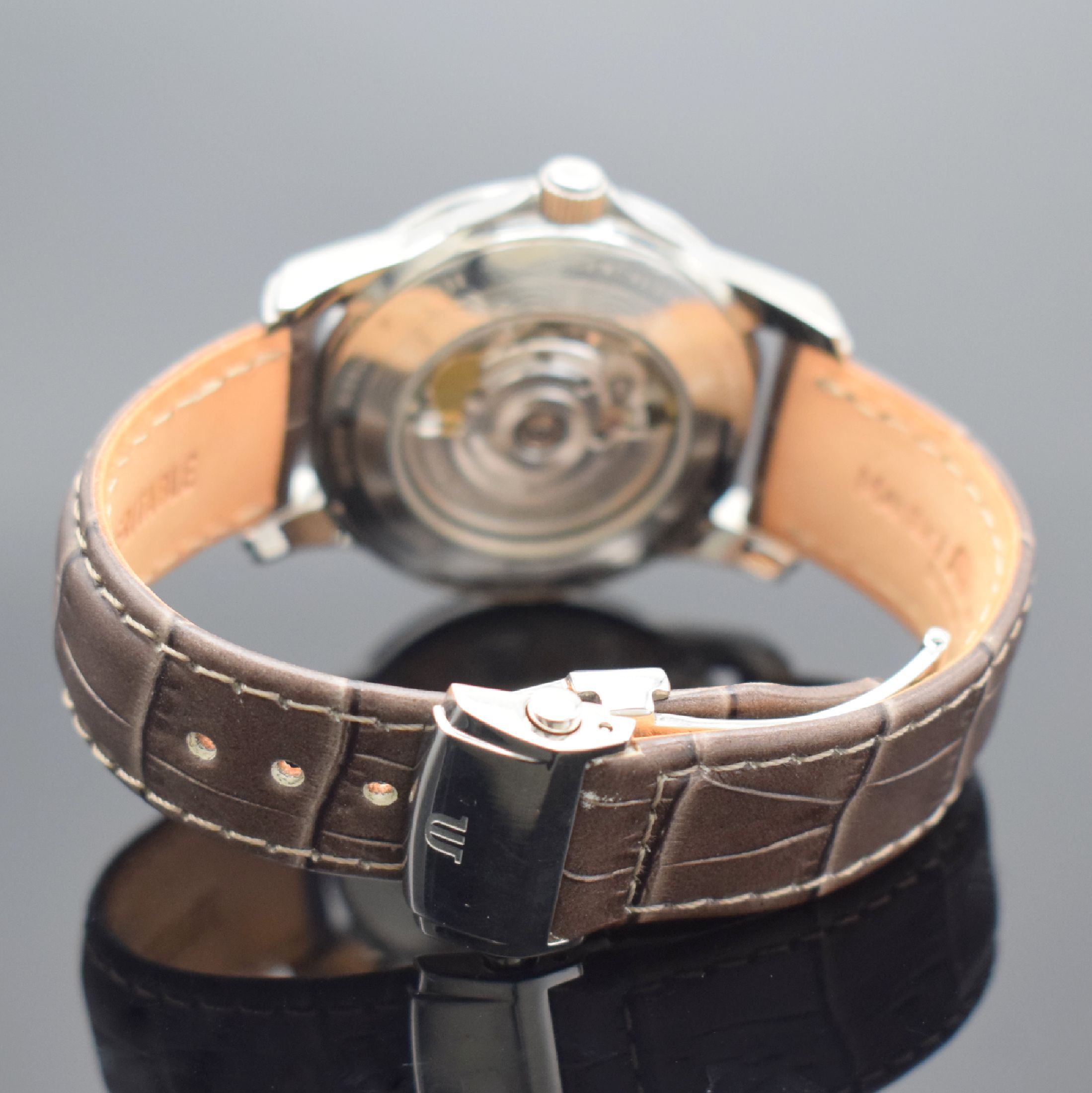 Detail b: MAURICE LACROIX Pontos Day Date limited Edition 2004 Herrenarmbanduhr in Stahl, Schweiz 2004, Automatik, Ref. PT6078, auf 2004 Stück limitiertes ...