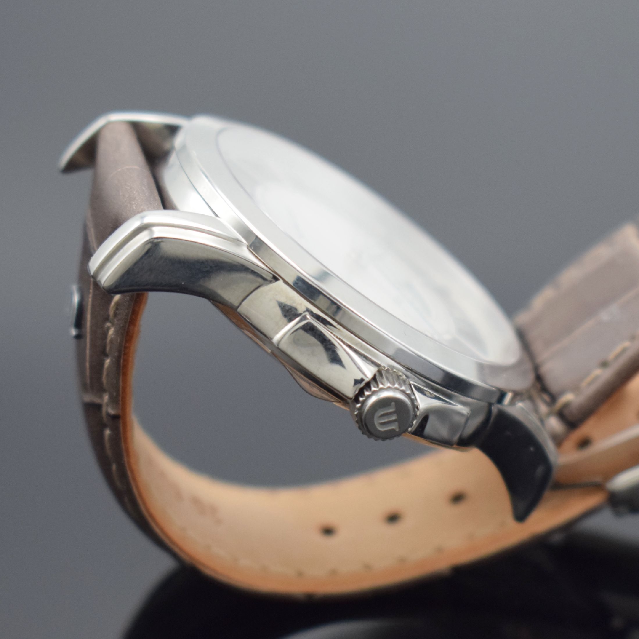Detail c: MAURICE LACROIX Pontos Day Date limited Edition 2004 Herrenarmbanduhr in Stahl, Schweiz 2004, Automatik, Ref. PT6078, auf 2004 Stück limitiertes ...