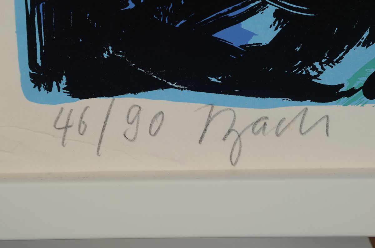 Detail a: Elvira Bach, geb. 1951 Neuenhain/Taunus, Studium an der Hochschule der Künste Berlin, Meisterschülerin bei Hann Trier, hier: Das Telefon, ...