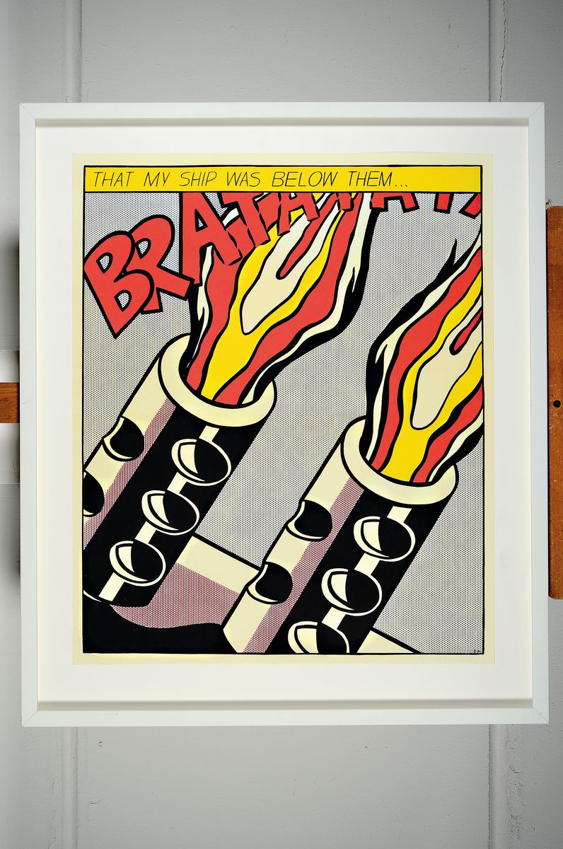 Detail k: Nach Roy Lichtenstein, 1923-1997 New York, "That my ship was below them..." aus der dreiteiligen Serie "as I opened fire" (1964), ...
