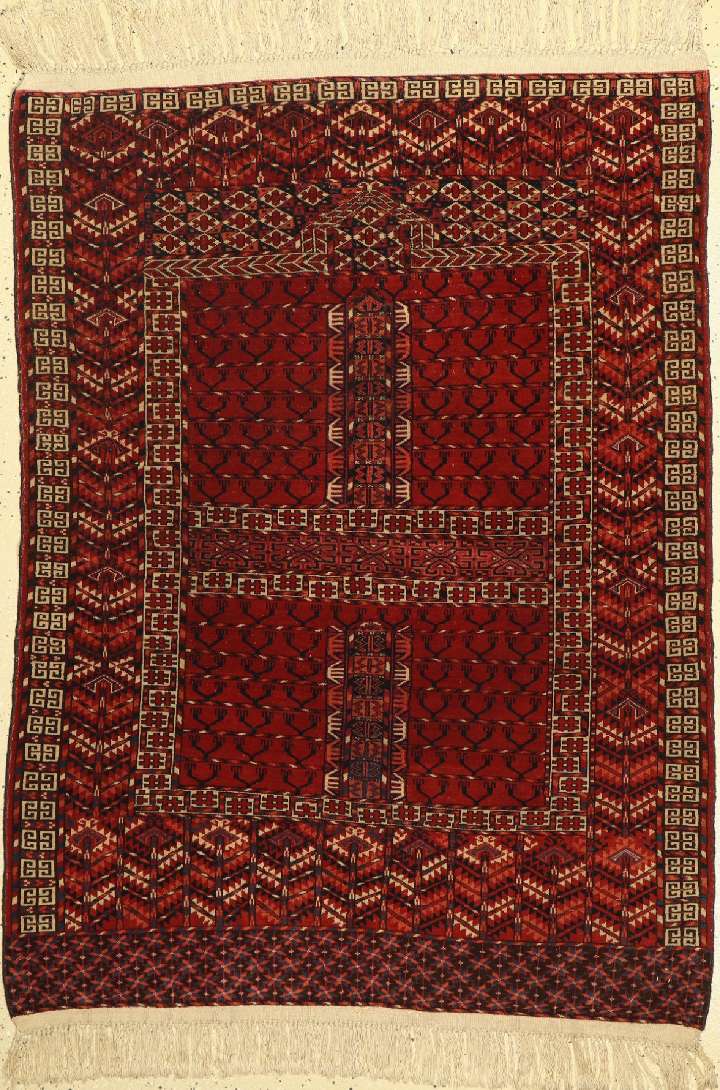 Tekke Engsi, Turkmenistan, um 1930, Wolle auf Wolle, ca. 155 x 114 cm, EHZ:(Sehr guter Zustand)