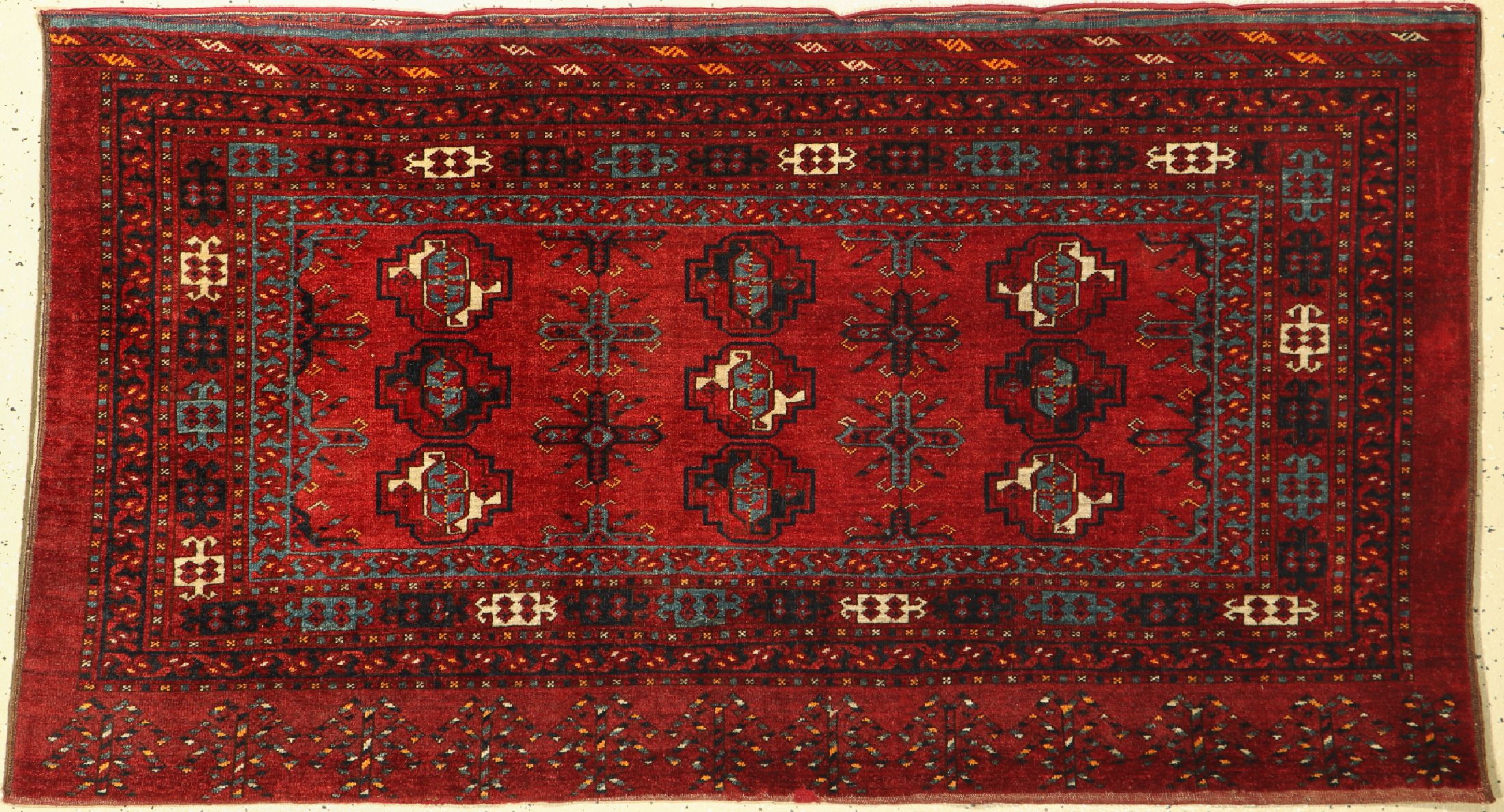 Ersari Tschowal, Afghanistan, um 1930/1940,Wolle auf Wolle, ca. 176 x 97 cm, EHZ:(Sehr guter Zustand)