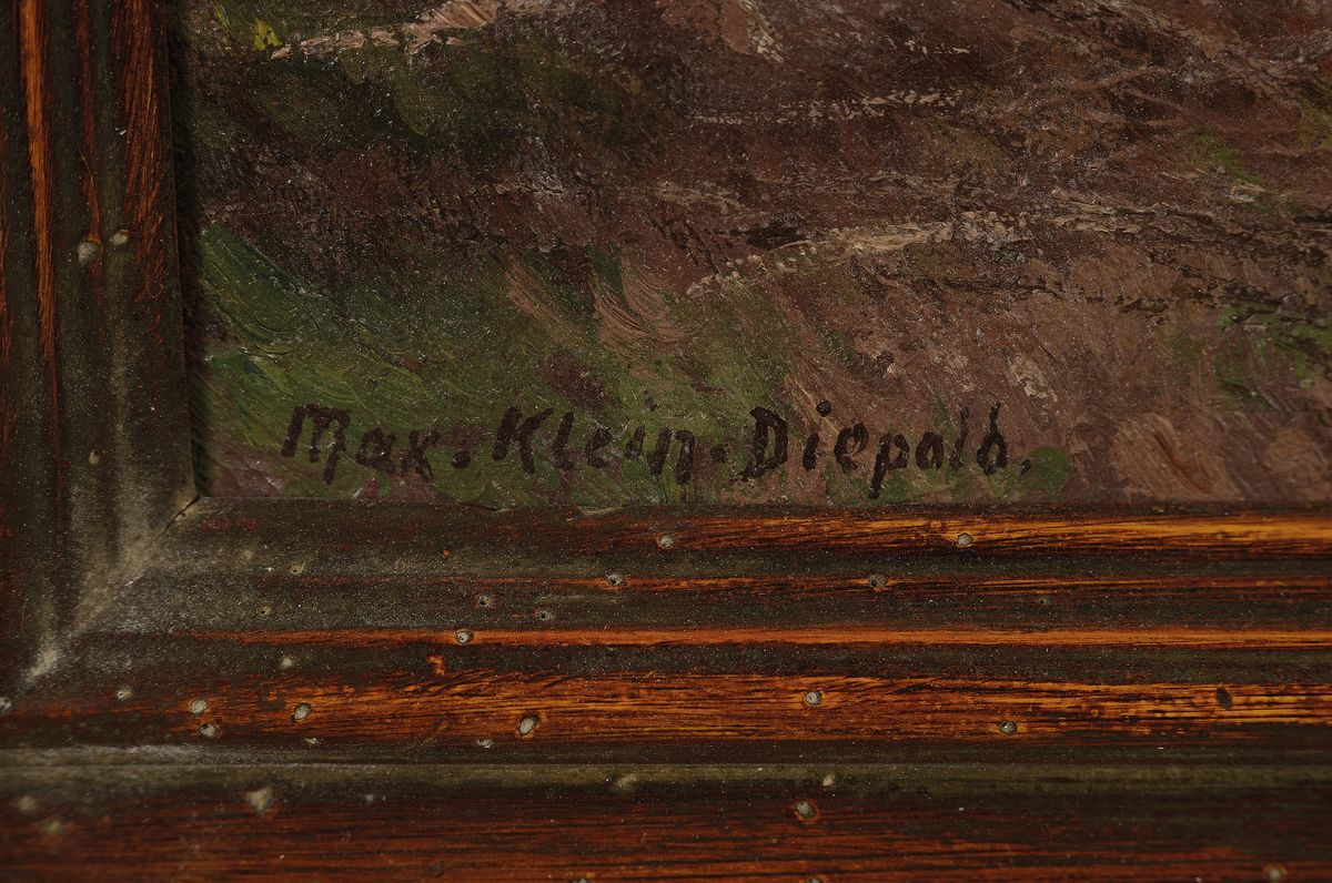 Detail a: Maximilian Klein von Diepold, 1873 Kassel - 1949 Dorndorf, Studium an den Akademien Düsseldorf und Antwerpen, Gründungsmitglied des Künstlerbund ...