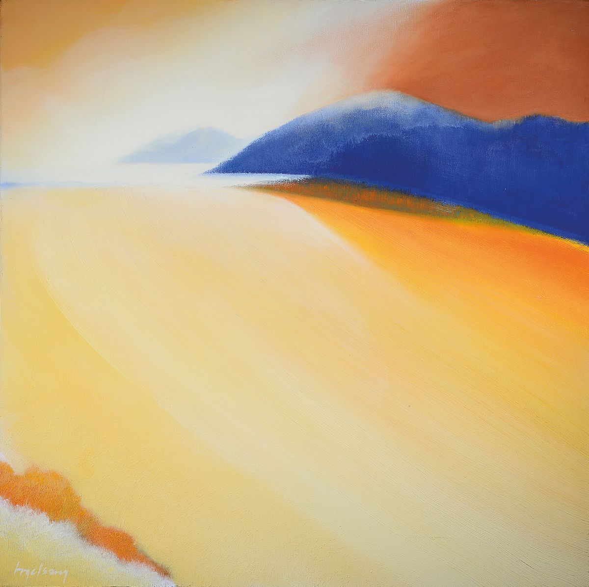 Karl Vogelsang, 1932-2006, studierte in Hamburg und Paris und an der Akademie für Bildende Künste in Berlin, Sonderausstellungen u.a. in New York, ...
