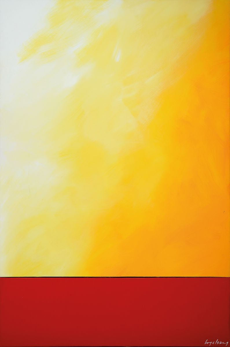 Karl Vogelsang, 1932-2006, studierte in Hamburg und Paris und an der Akademie für Bildende Künste in Berlin, Sonderausstellungen u.a. in New York, ...