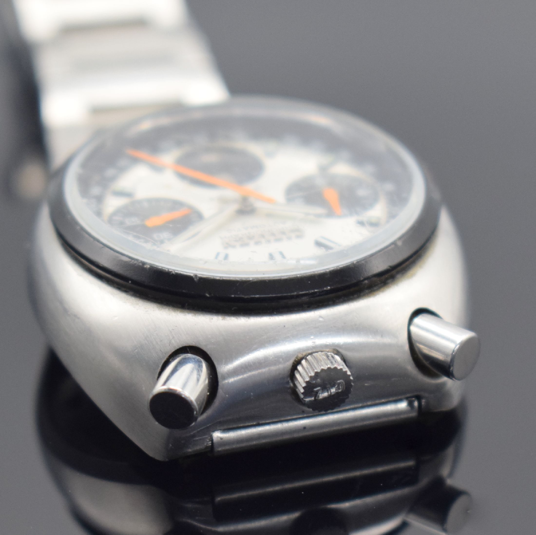 Detail c: CITIZEN Armbandchronograph mit Fly-Back sog. Bullhead, Japan um 1970, Automatik, Ref. 4- 901177 Y, Stahl-Geh., Boden geschr., orig. Krone, orig. ...