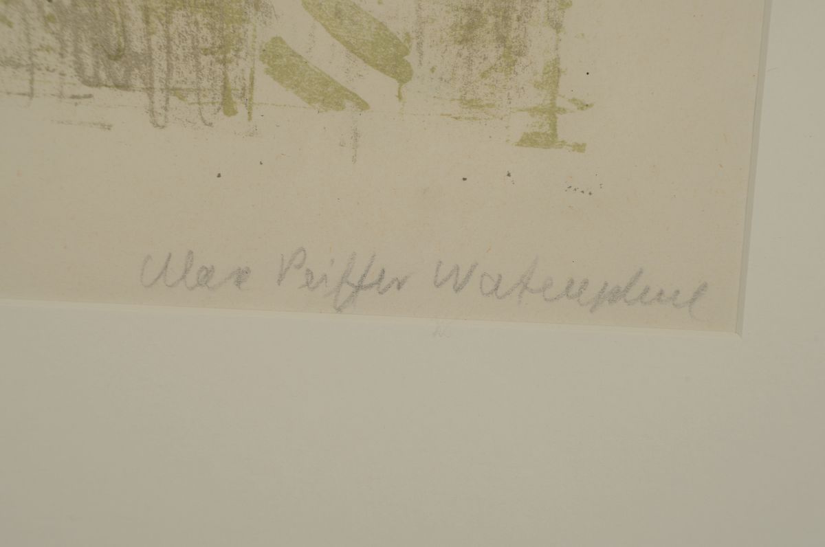 Detail a: Max Pfeiffer-Watenphul, 1896 Weferlingen - 1979 Rom, Venedig, Am Canal Grande, Litho in drei Farben, signiert, Auflage 212, WVZ D 30, handsigniert, ...