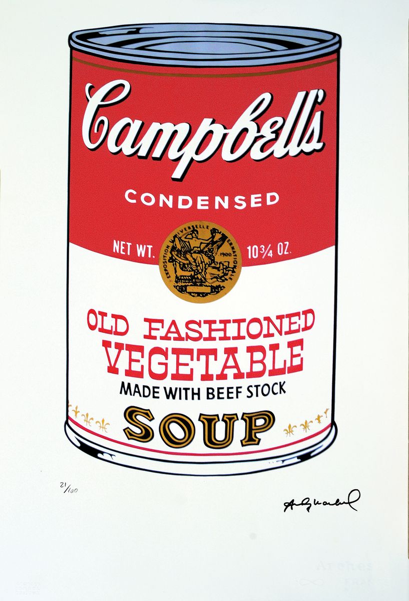 Andy Warhol, 1928-1987, Farboffset auf Arches Bütten, Ed.21/100, drucksign., verso Stempel, Leo Castelli New York, ca. 57x38 cm