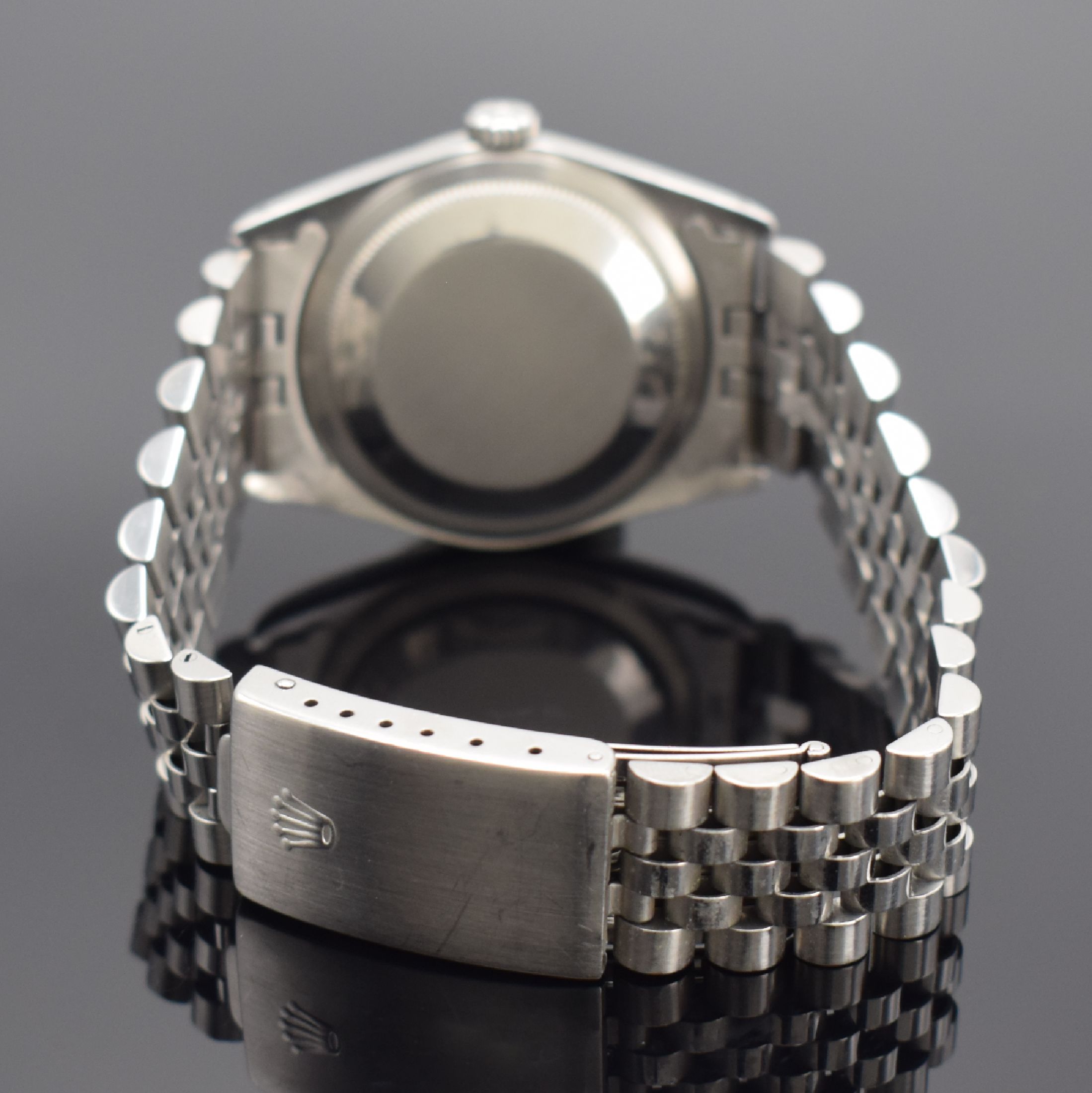 Detail b: ROLEX Oyster Perpetual Datejust Herrenarmbanduhr in Stahl Referenz 16234, Automatik, LC 100, Chronometer der Superlative in Edelstahl inkl. ...