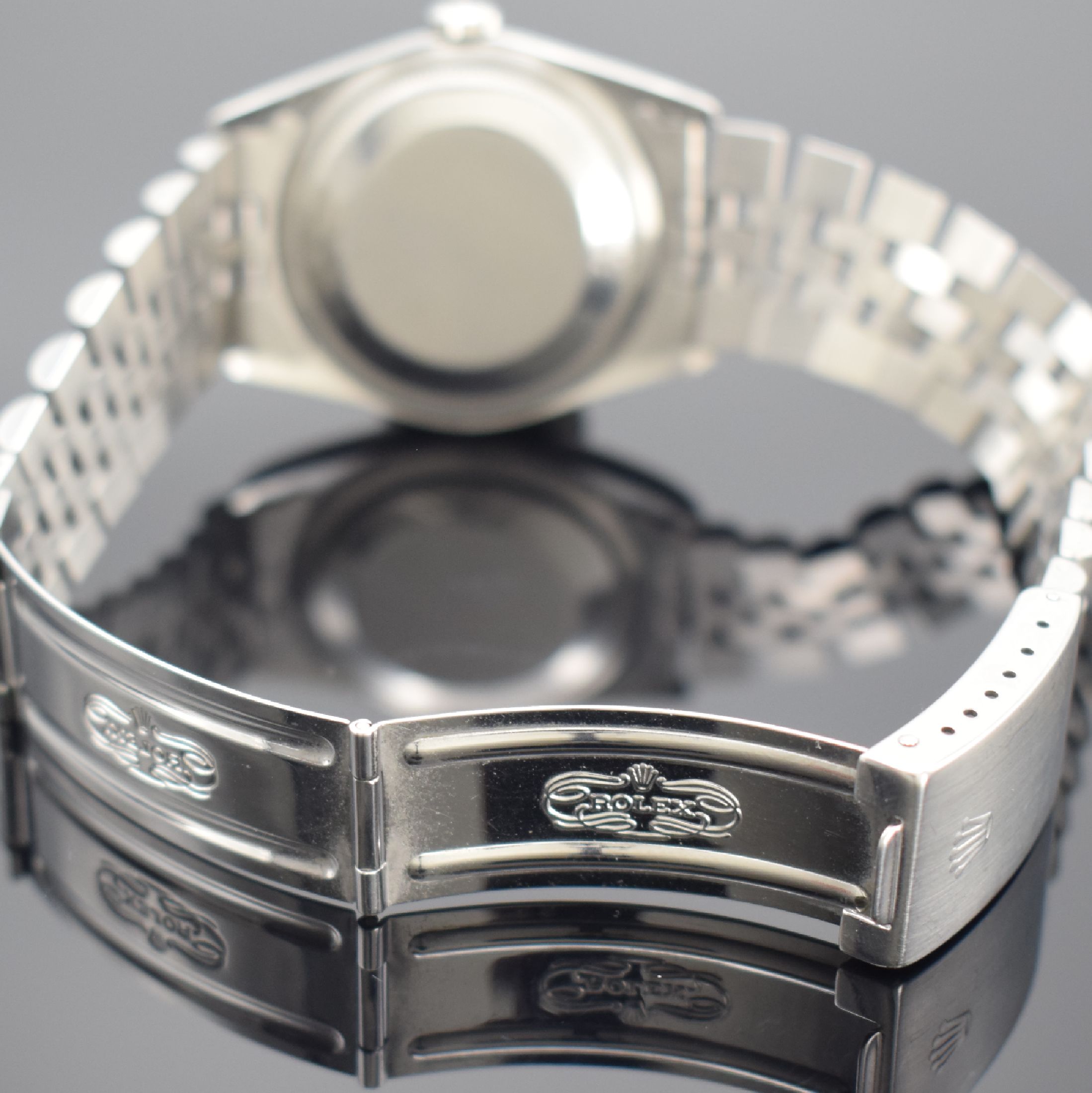 Detail c: ROLEX Oyster Perpetual Datejust Herrenarmbanduhr in Stahl Referenz 16234, Automatik, LC 100, Chronometer der Superlative in Edelstahl inkl. ...